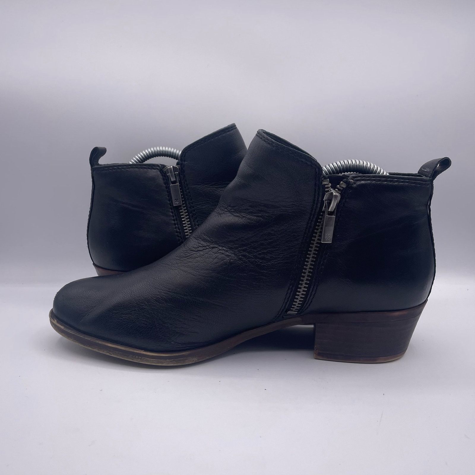 Lucky Brand Lucky Brand Basel Leather Booties Black 8.5 Size US 8.5 / IT 38.5 - 6 Thumbnail
