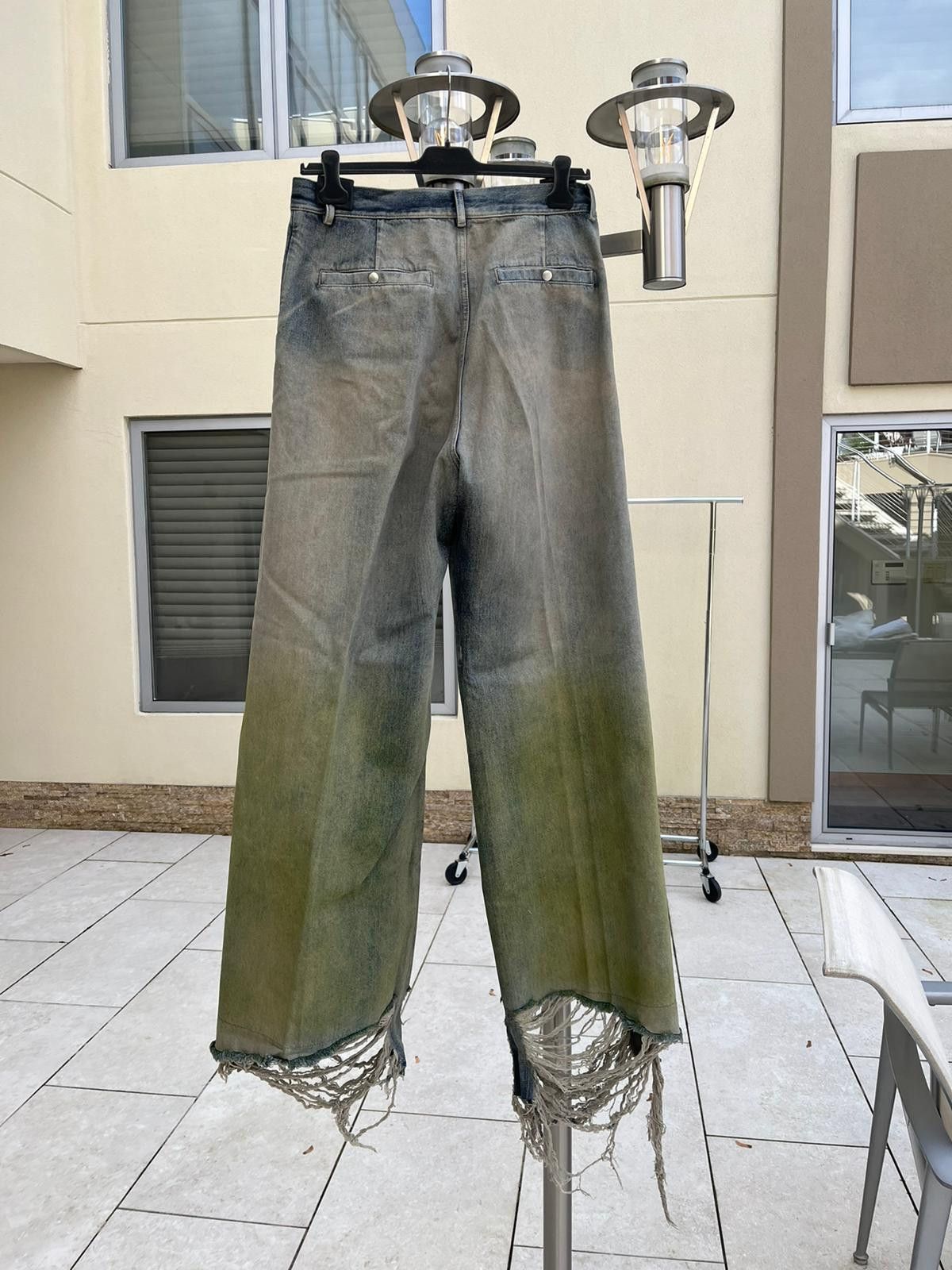Rick Owens o1rshd1 Tailored Bela Distressed Denim Jeans Degrade Jeans Size US 36 / EU 52 - 14 Thumbnail