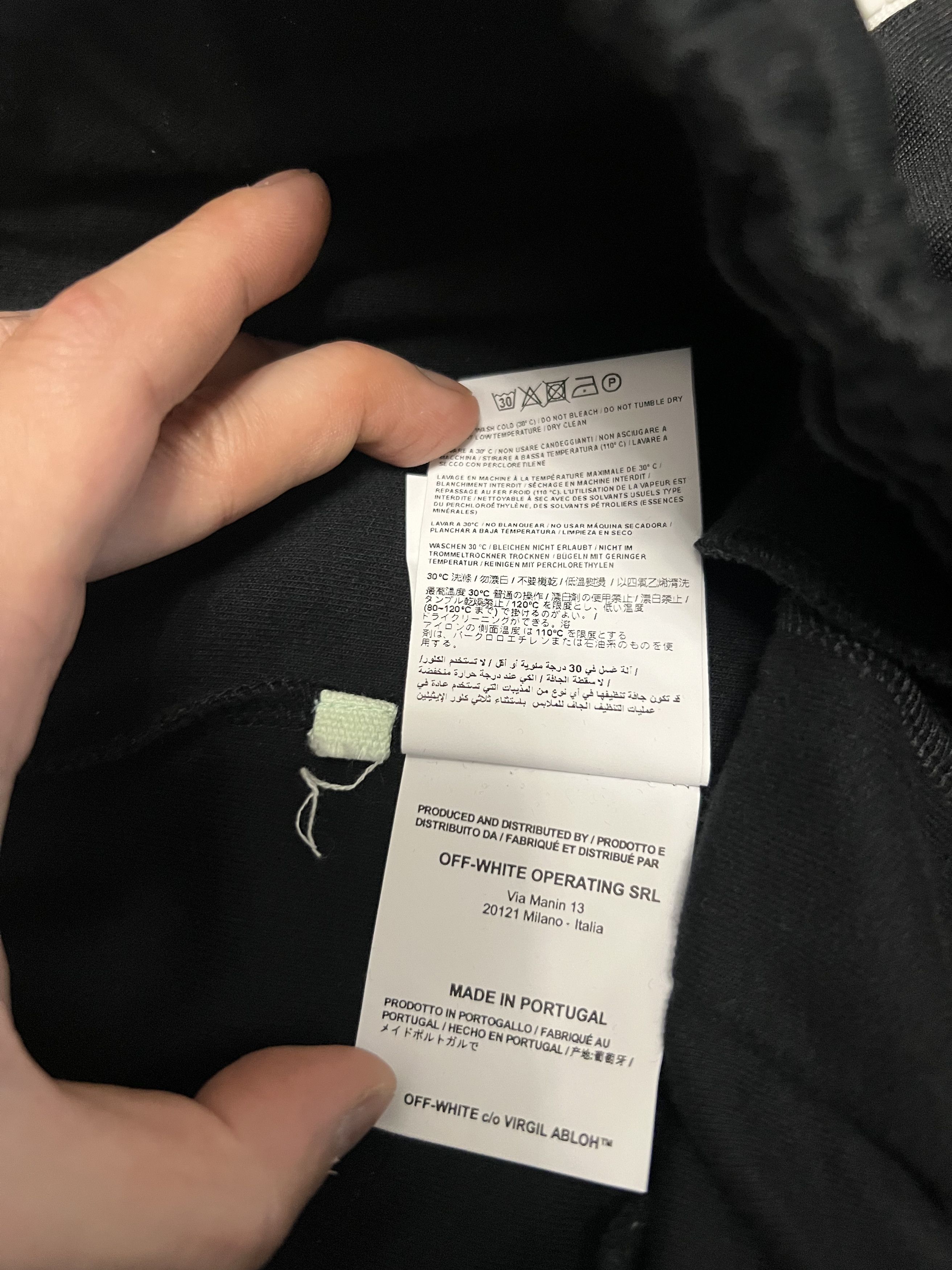 Off-White Black Synthetic Contrast Zipper Detail Track Pants Size US 28 / EU 44 - 6 Thumbnail