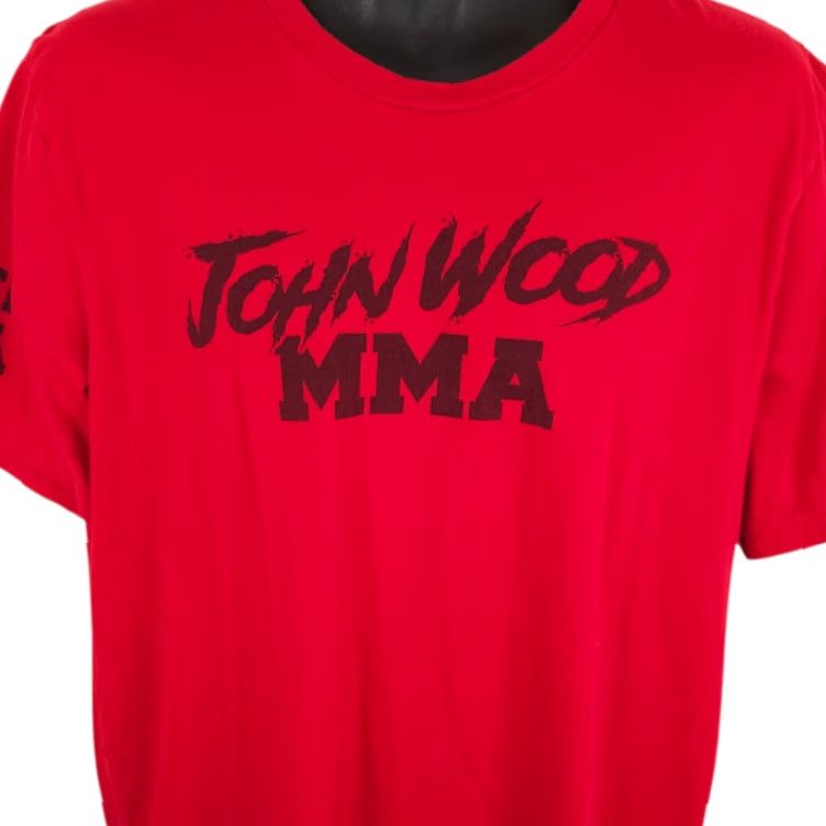 Vintage Syndicate MMA T Shirt Mens XL Red John Wood Mixed Martial Arts Fighting Shirt Mens XL Red MMA Fighting Sports Size US XL / EU 56 / 4 - 2 Thumbnail