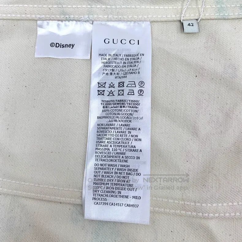 Gucci Gucci Co-branded beige Mickey Mouse full-print cotton lape Size US XS / EU 42 / 0 - 6 Thumbnail