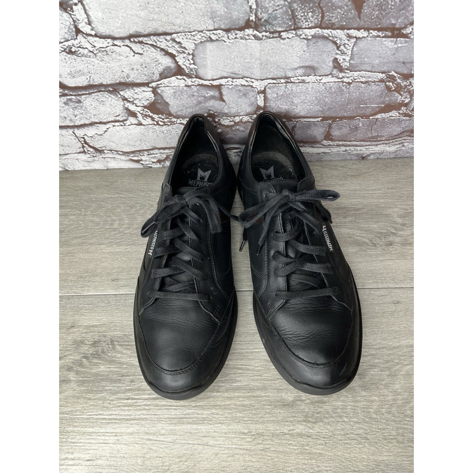 Mephisto MEPHISTO Frank GoWing Black Leather Lace Up Sneakers Shoes M Size US 11.5 / EU 44-45 - 15 Thumbnail