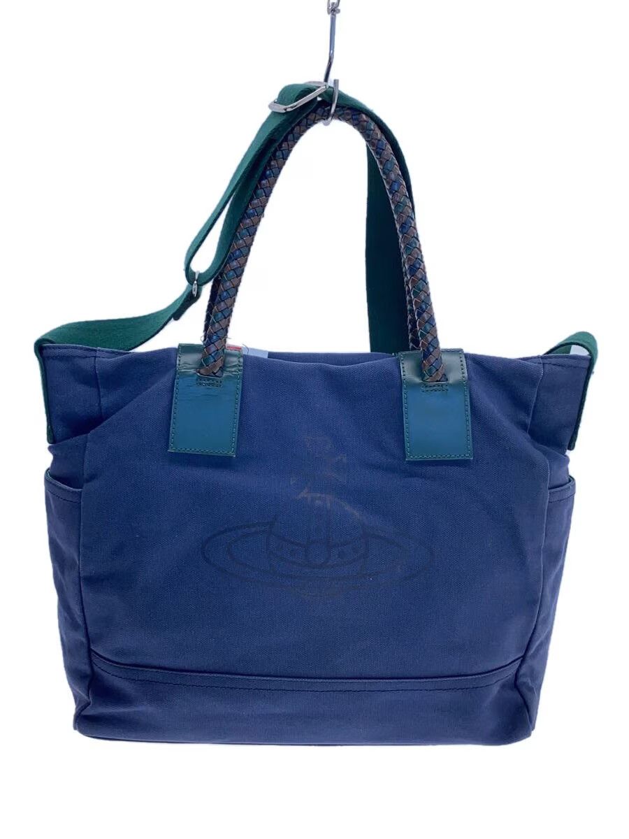 Vivienne Westwood Weave Handle Orb Canvas Shoulder Tote Bag Size ONE SIZE - 1 Thumbnail