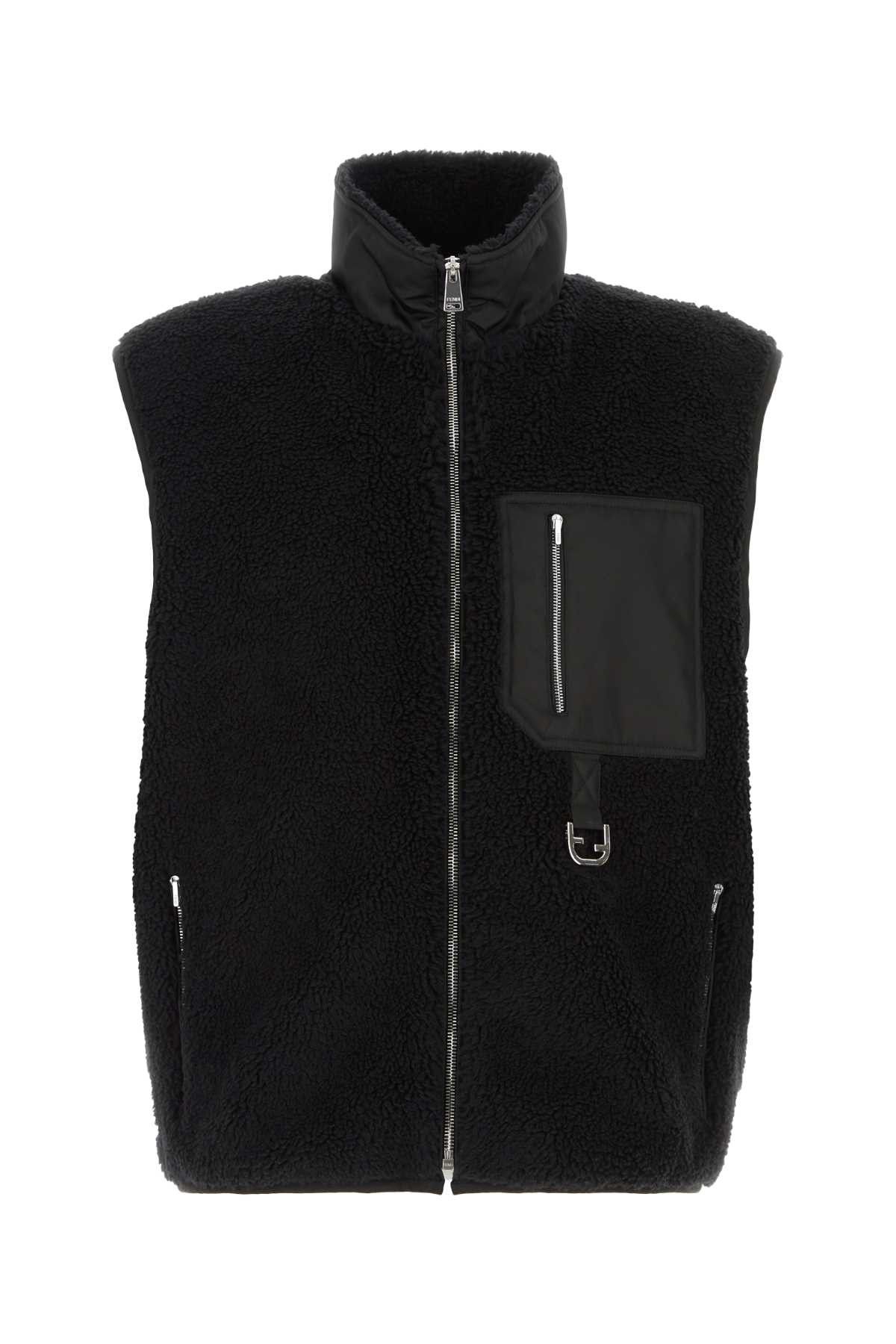 Fendi Black Teddy Fabric Vest Size US L / EU 52-54 / 3 - 1 Thumbnail