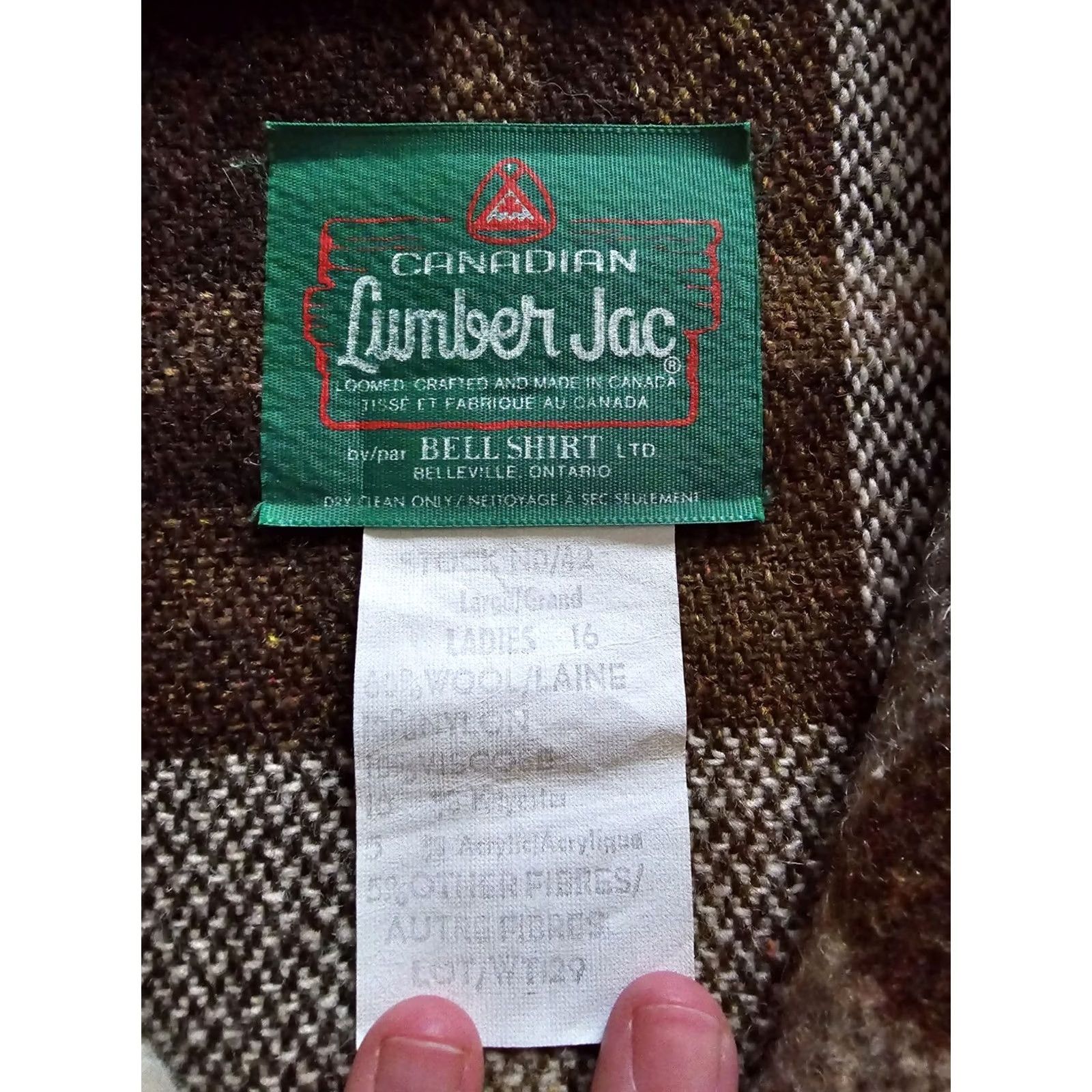 Vintage VINTAGE Canadian Lumber Jac Jacket Womens Medium Plaid Wool Coat Pockets 1970s Brown Size M / US 6-8 / IT 42-44 - 4 Thumbnail