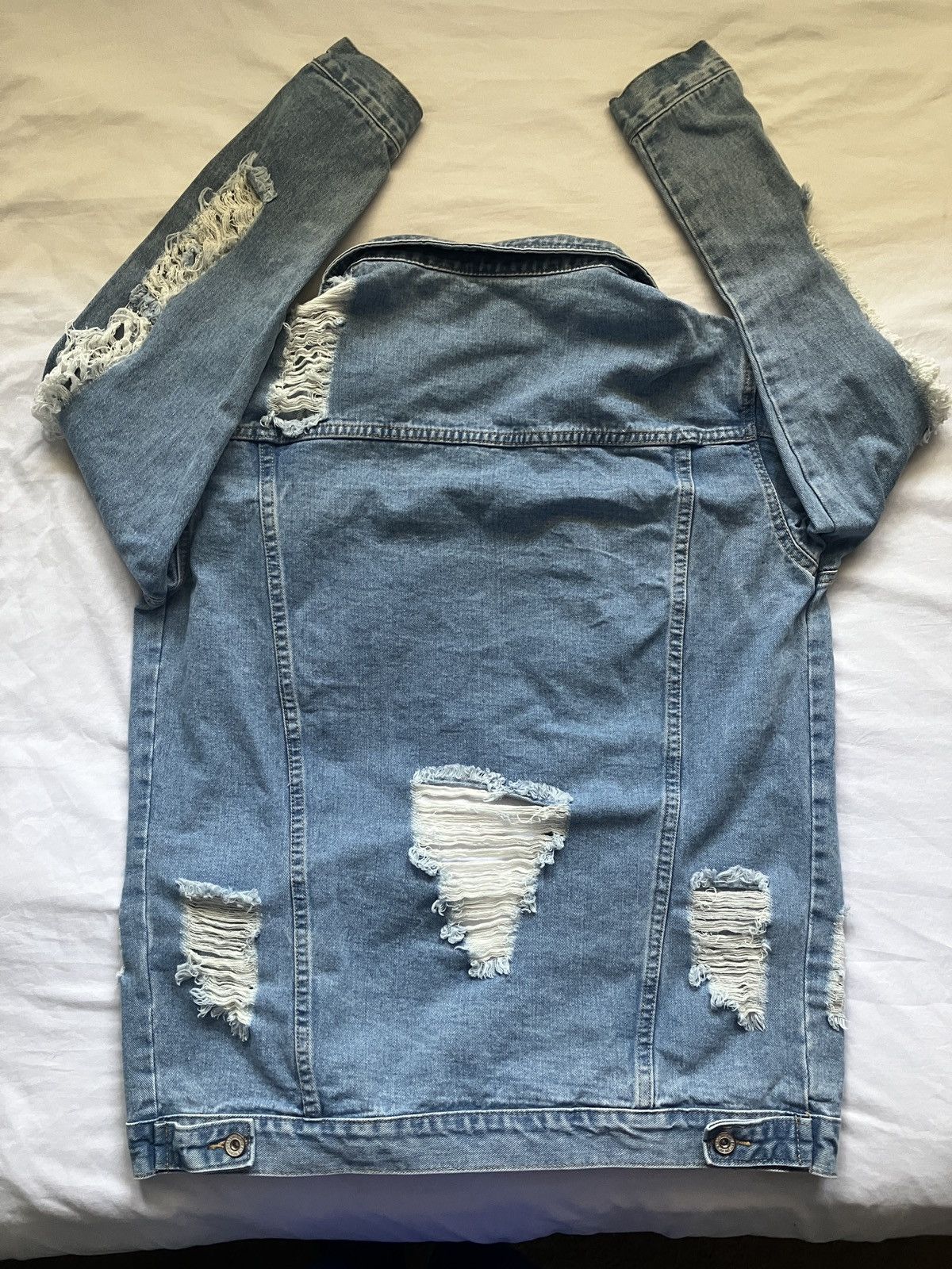 Shein × Vintage Blue Jean Jacket Size M / US 6-8 / IT 42-44 - 5 Thumbnail