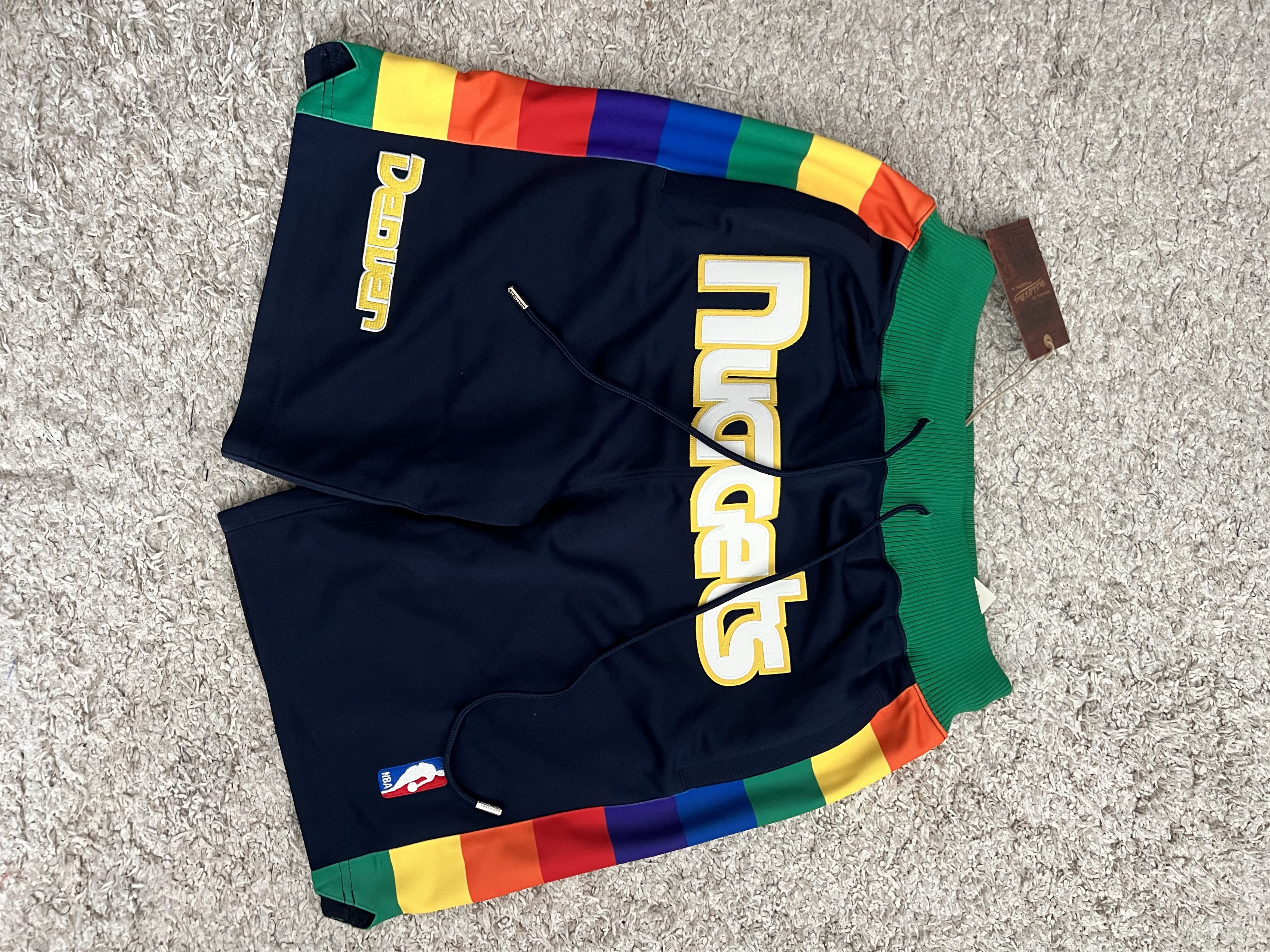 Image of Denver Nuggets 1982-83 Just Don X Mitchell & Ness Nba Shorts in Blue, Men's (Size 30)