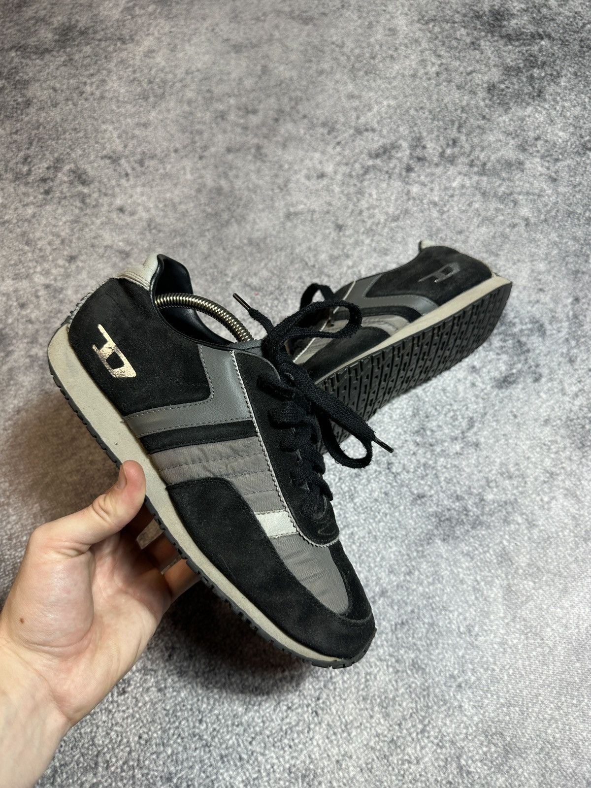 Diesel × Vintage Y2K Vintage Diesel Leather Sneakers Avant Garde Style USA Size US 8.5 / IT 38.5 - 1 Thumbnail