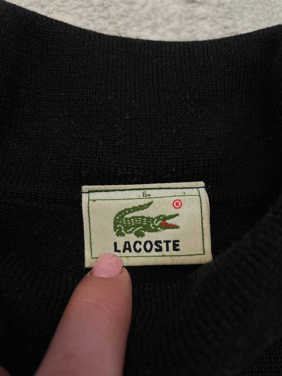 Lacoste Vintage Lacoste Wool Turtleneck Sweater Black Woolmark 90s Size US XL / EU 56 / 4 - 9 Thumbnail