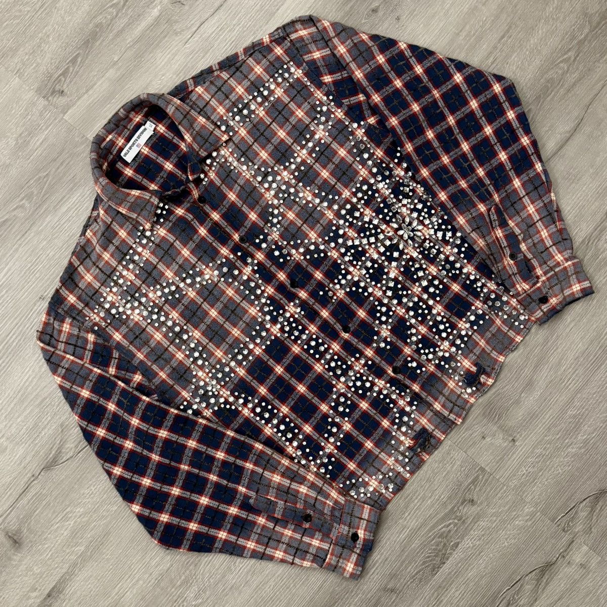 Vale Vale Forever Valley Dreams Rhinestone Flannel USA Size US XL / EU 56 / 4 - 1 Thumbnail