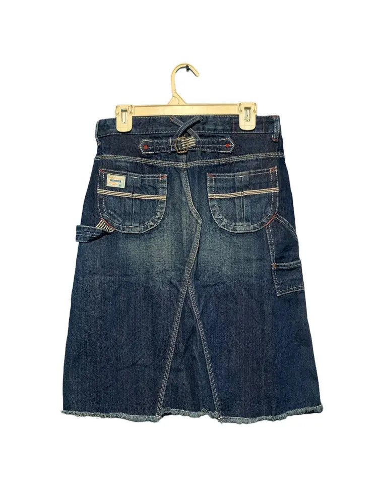 Japanese Brand Betty smith japan carpenter buckle back denim skirt Size 30" / US 8 / IT 44 - 1 Thumbnail