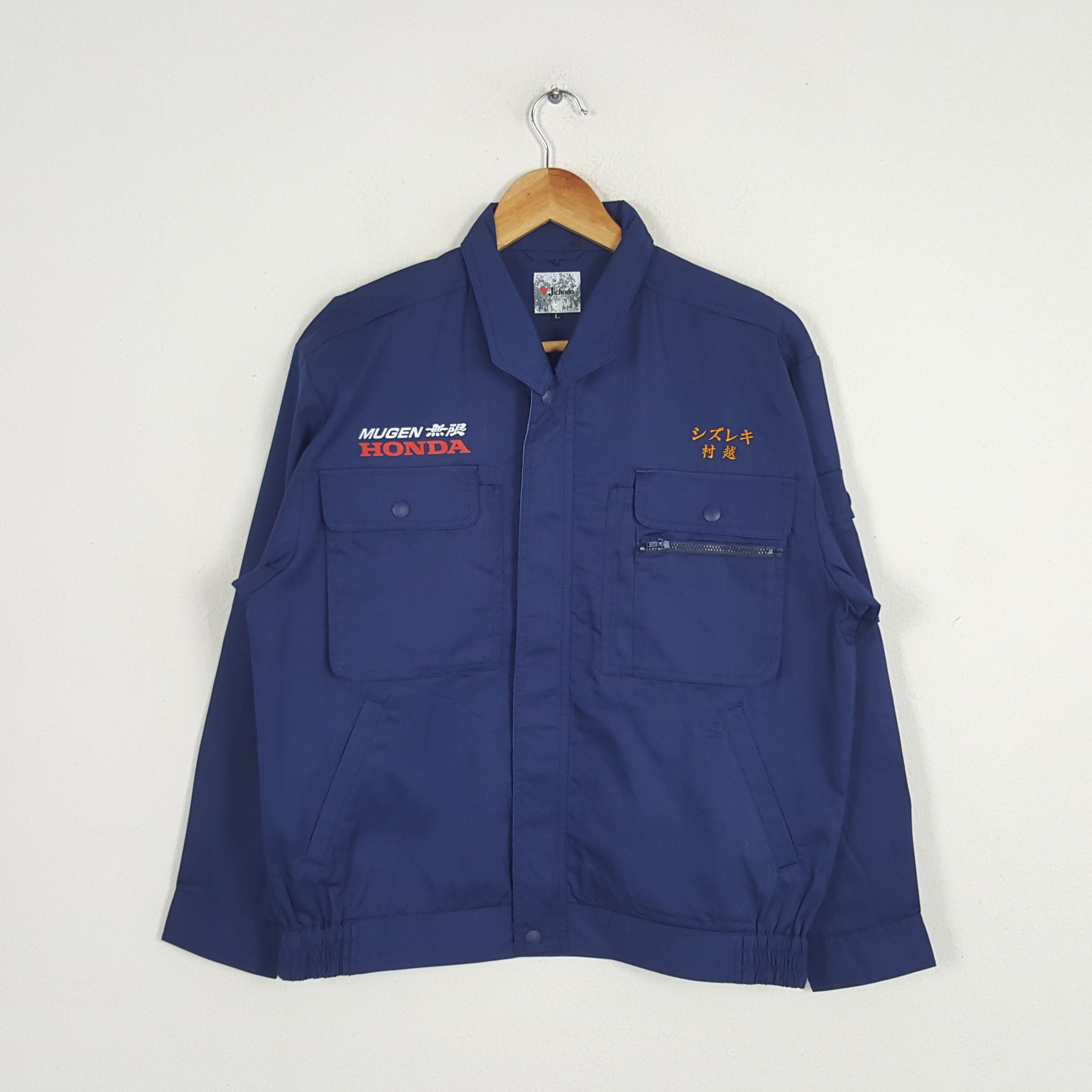 Japanese Brand × Vintage Vintage Mugen HONDA Japanese Racing Team Custom Art Jacket Size US M / EU 48-50 / 2 - 2 Thumbnail