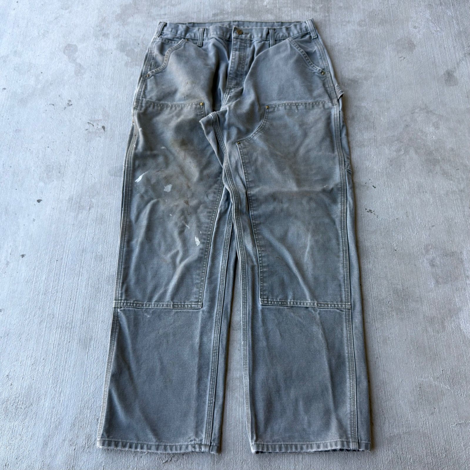 Carhartt × Vintage Vintage Y2K Carhartt MOS green double knee work wear pants Size US 32 / EU 48 - 1 Thumbnail