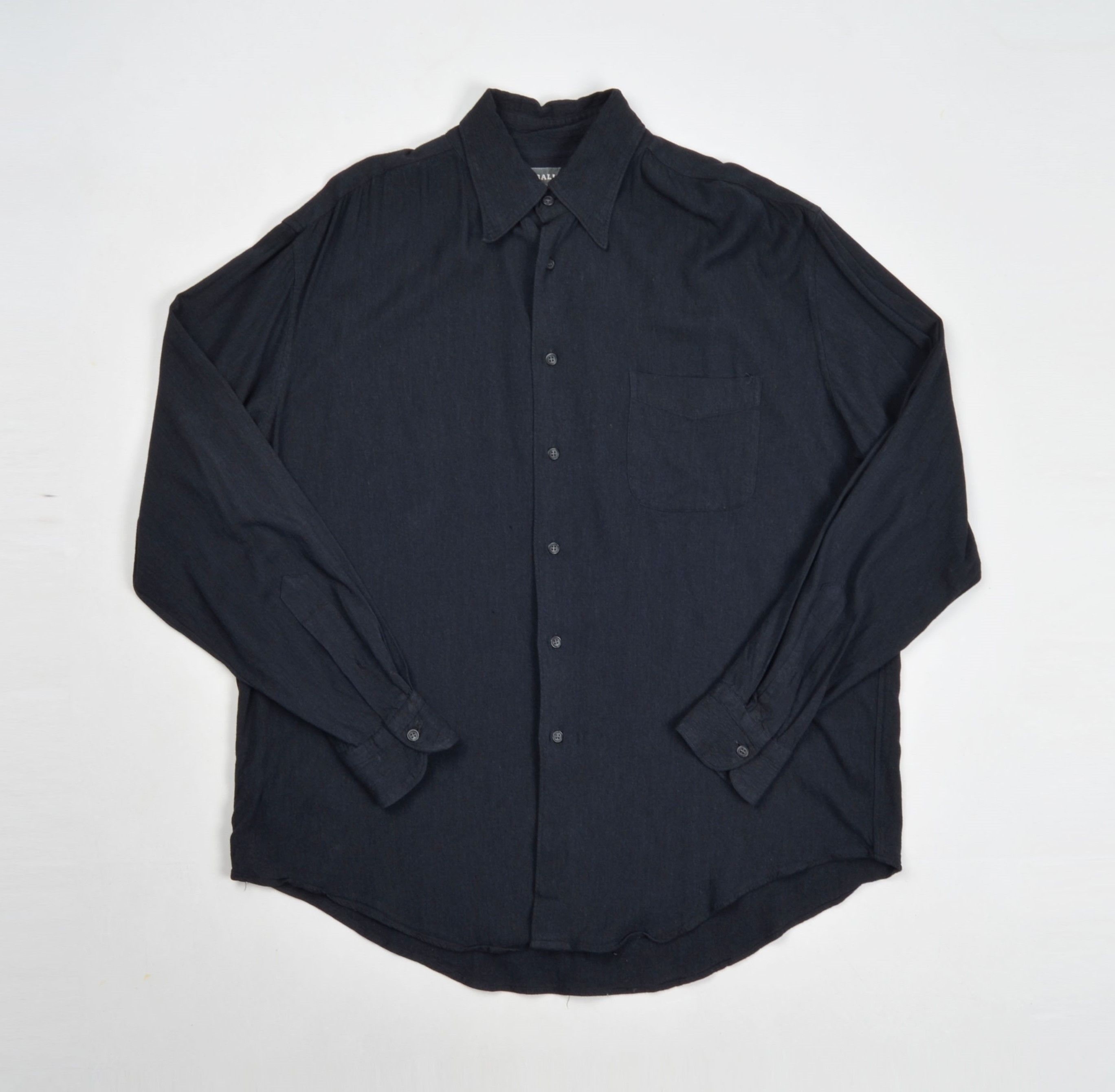 Bally × Vintage Vintage Bally Dark Gray Long Sleeve Button Down Shirt Size US L / EU 52-54 / 3 - 1 Thumbnail