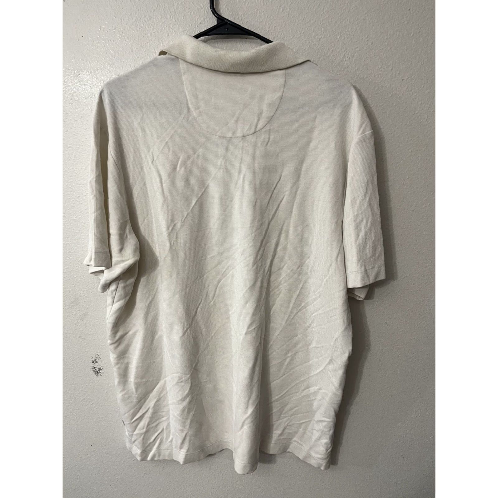 Tommy Bahama VINTAGE Tommy Bahama Polo Shirt Men L White Short Sleeve Modal Blend Adult Large White Polo Men's Size US L / EU 52-54 / 3 - 3 Thumbnail