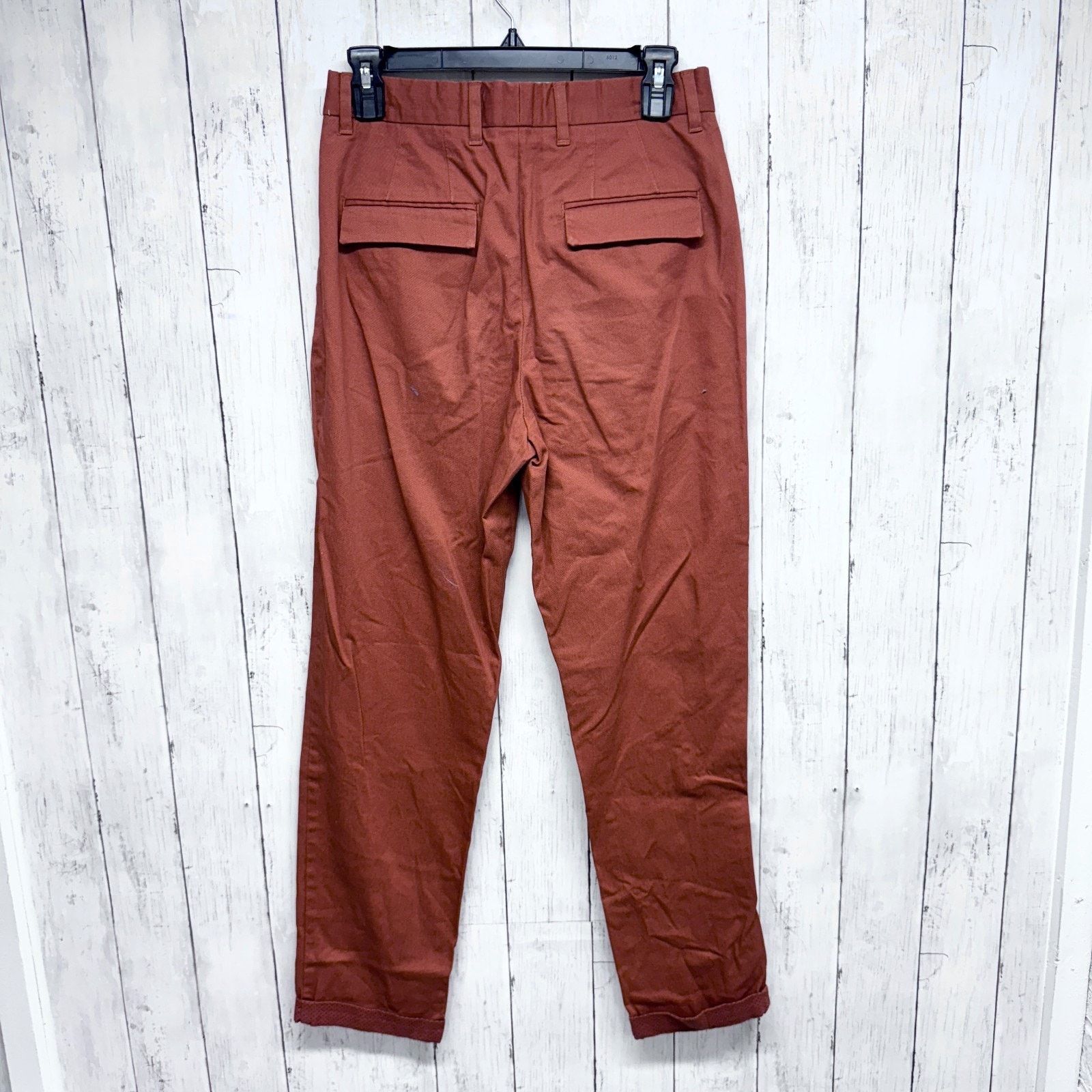 Zara Zara Man Pants Size 29 Rust Slim Straight Chinos Slit Pocket Size US 29 - 2 Thumbnail
