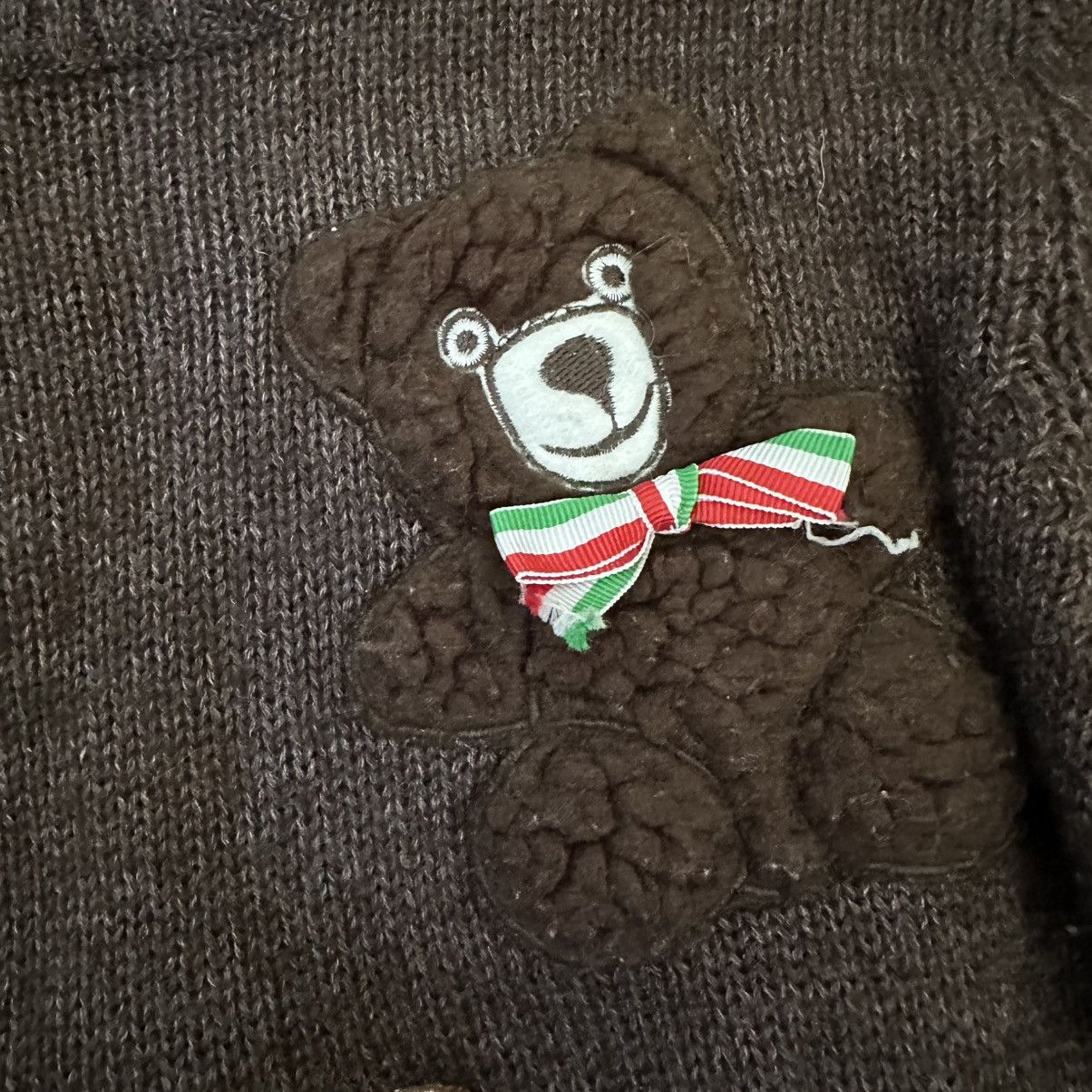 Moschino Archive Moschino Couture Bear Knit Sweater Vintage Size S / US 4 / IT 40 - 4 Thumbnail