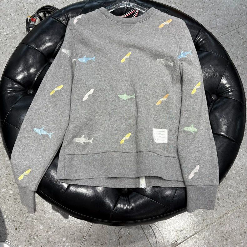 Other Thom Browne Shark embroidered hoodie Size US L / EU 52-54 / 3 - 1 Thumbnail