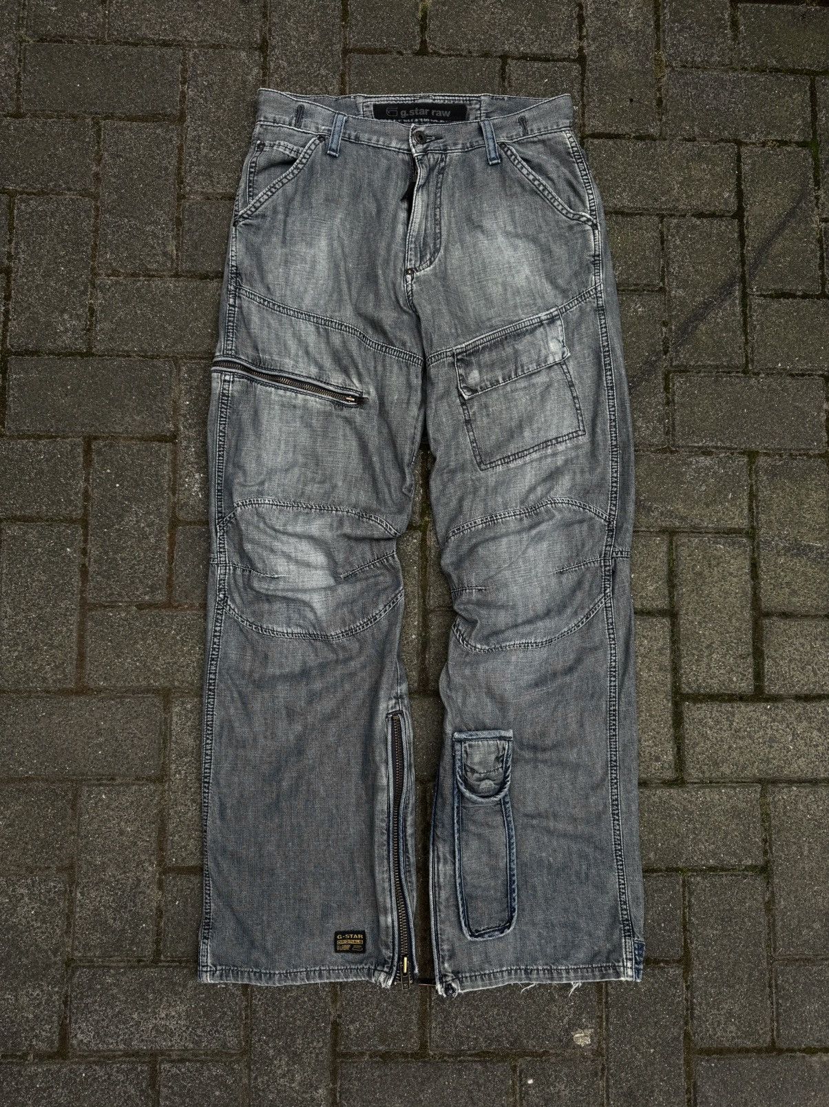 G-Star Vintage G-Star Raw Elwood Avantgarde Jeans Denim Y2K W29L32 Size US 29 - 3 Thumbnail