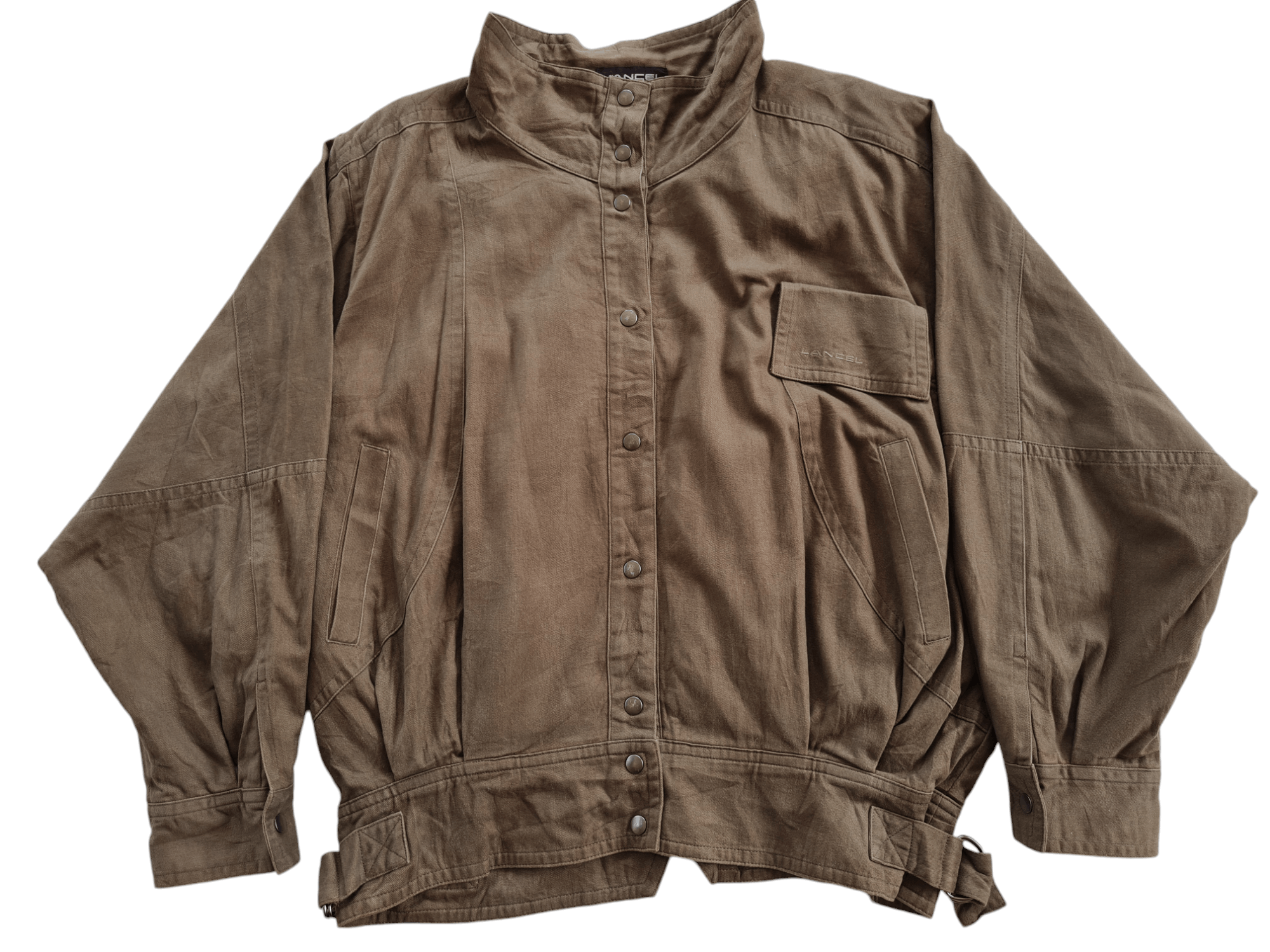 Lancel × Vintage ✅️Vintage Lancel Bomber Jacket Button Up Size US XL / EU 56 / 4 - 2 Thumbnail