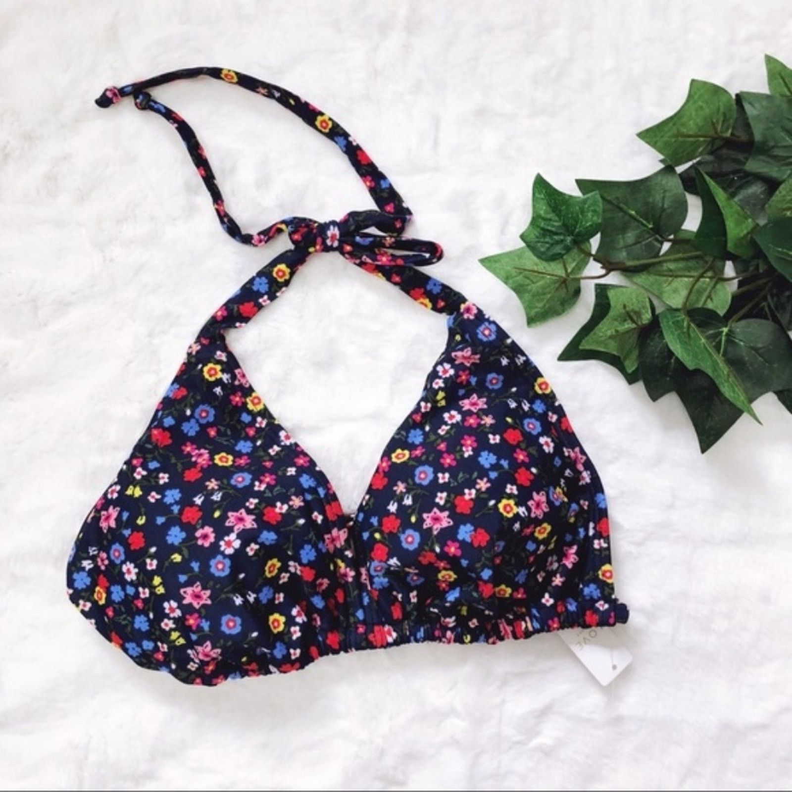 Gap GAP Floral Mix Triangle Bikini Top Size M / US 6-8 / IT 42-44 - 3 Thumbnail
