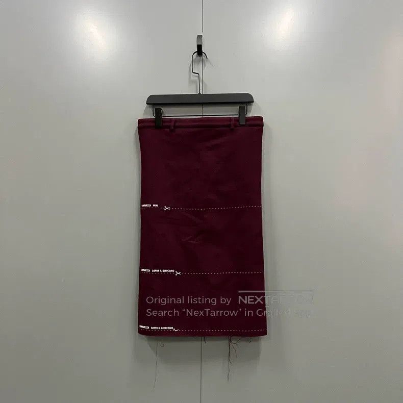 Vetements Vetements size XS Burgundy Wool Half Skirt Size 23" - 2 Thumbnail