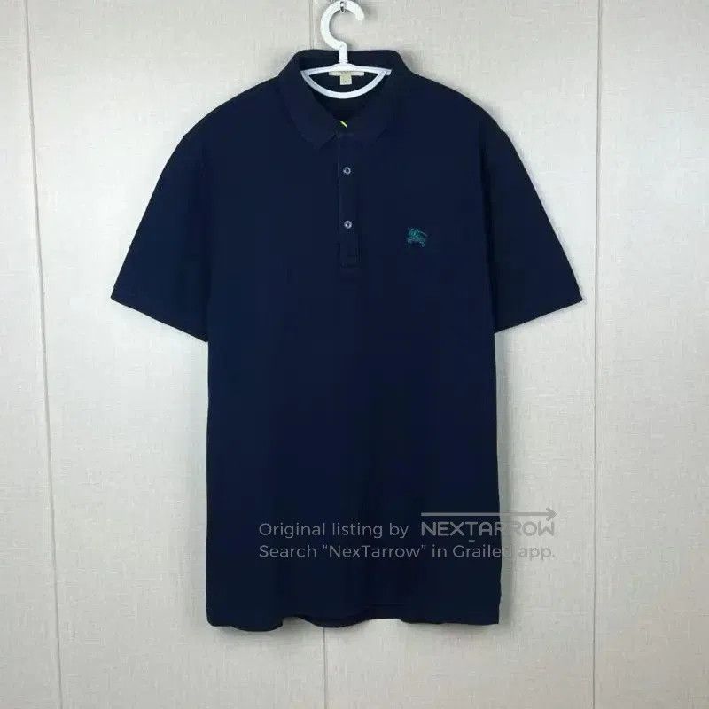 Burberry Burberry Men's Cotton Polo Shirt in Navy Blue. Size US M / EU 48-50 / 2 - 1 Thumbnail