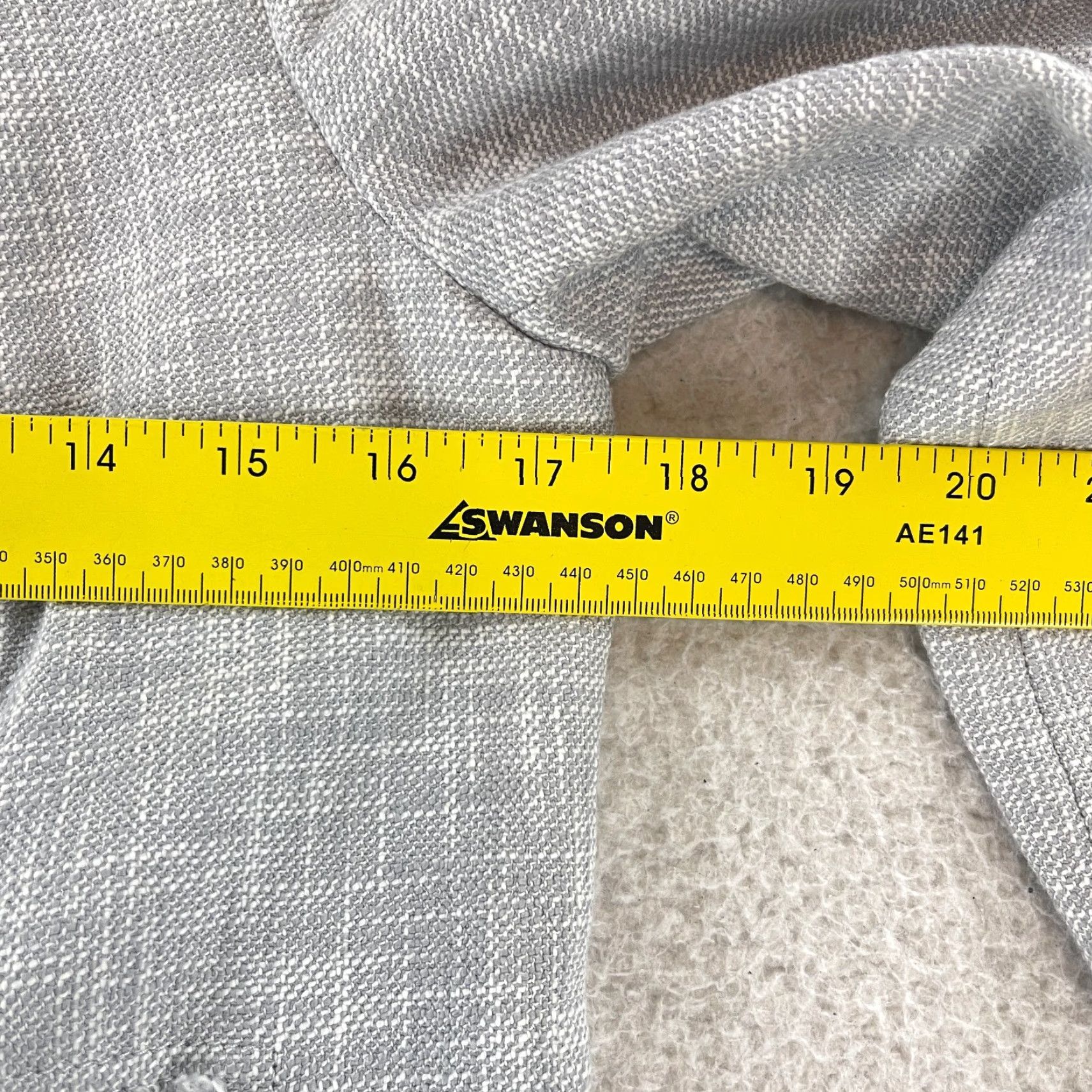 Rebecca Taylor Rebecca Taylor Slub Suiting Jacket Womens Size 4 Gray Fringe Hem Full Zip LS Jacket Size S / US 4 / IT 40 - 6 Thumbnail
