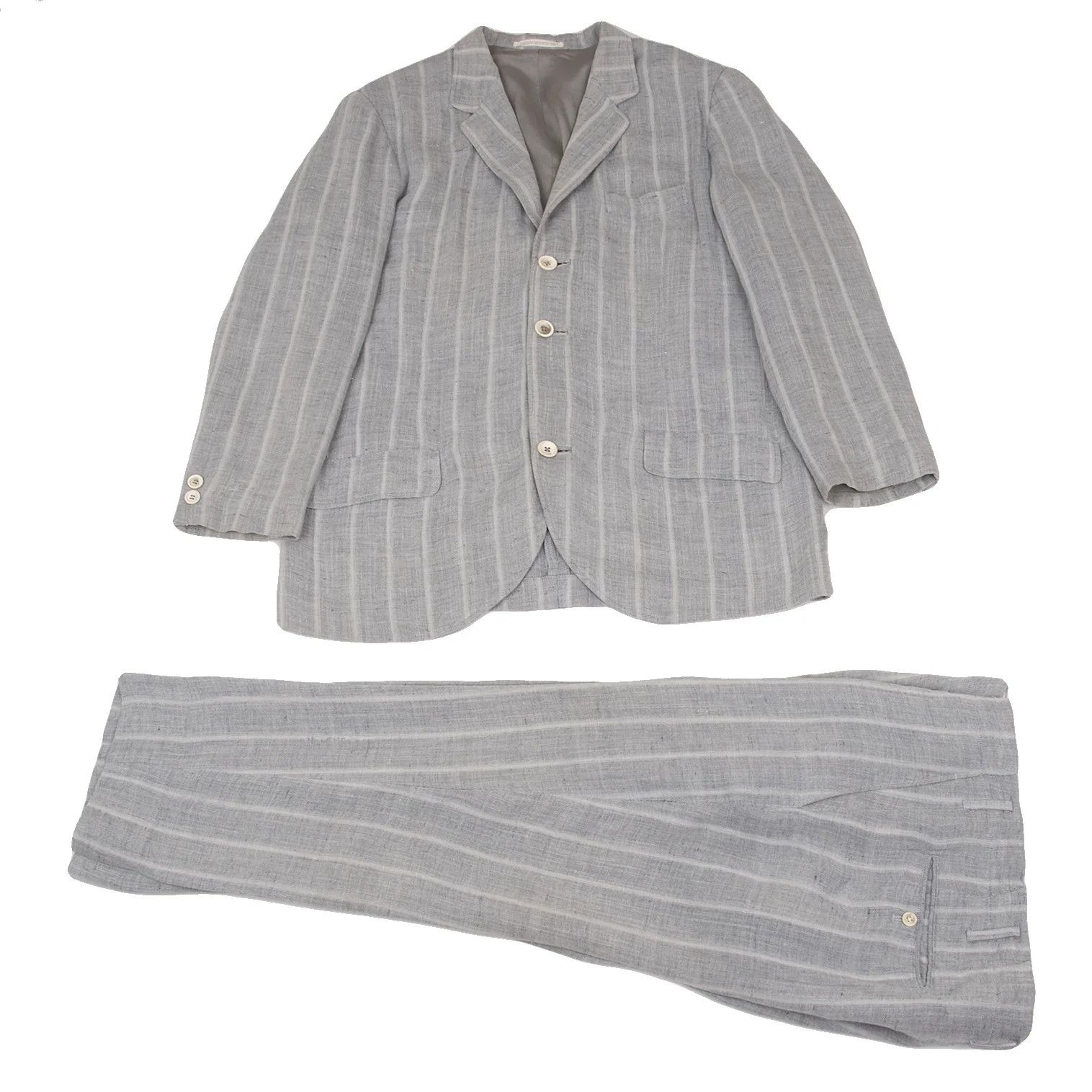 Yohji Yamamoto Yohji Yamamoto Linen-Blend Striped Tapered Pants Size US 38 / EU 54 - 19 Thumbnail