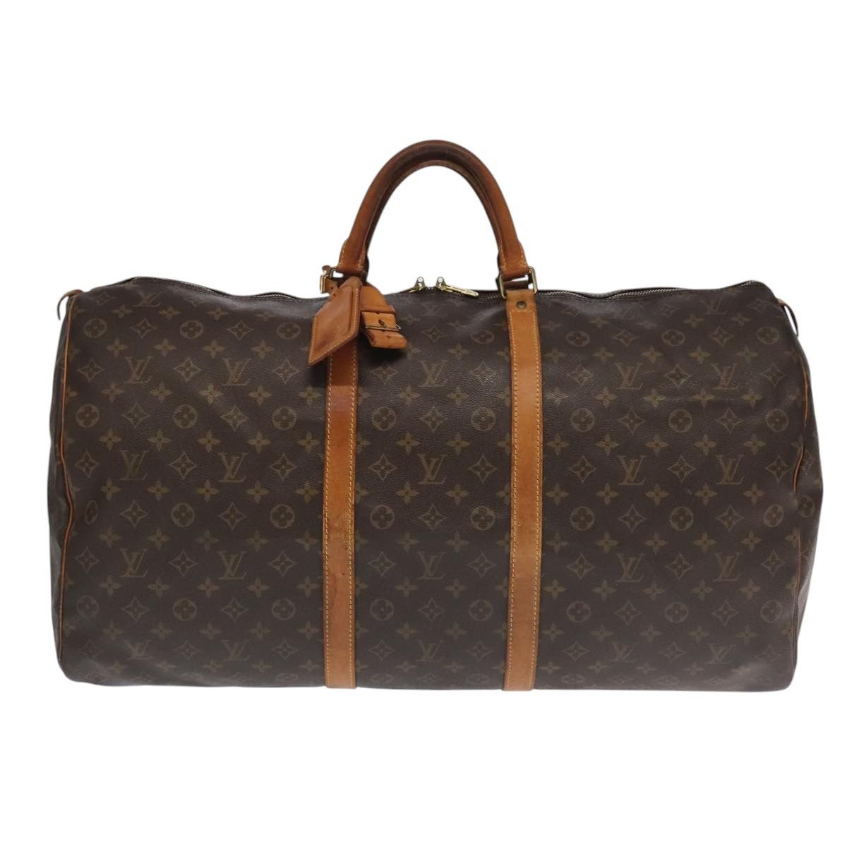 Louis Vuitton Keepall 60 Brown Canvas Travel Bag (Pre-Owned) Size ONE SIZE - 1 Thumbnail