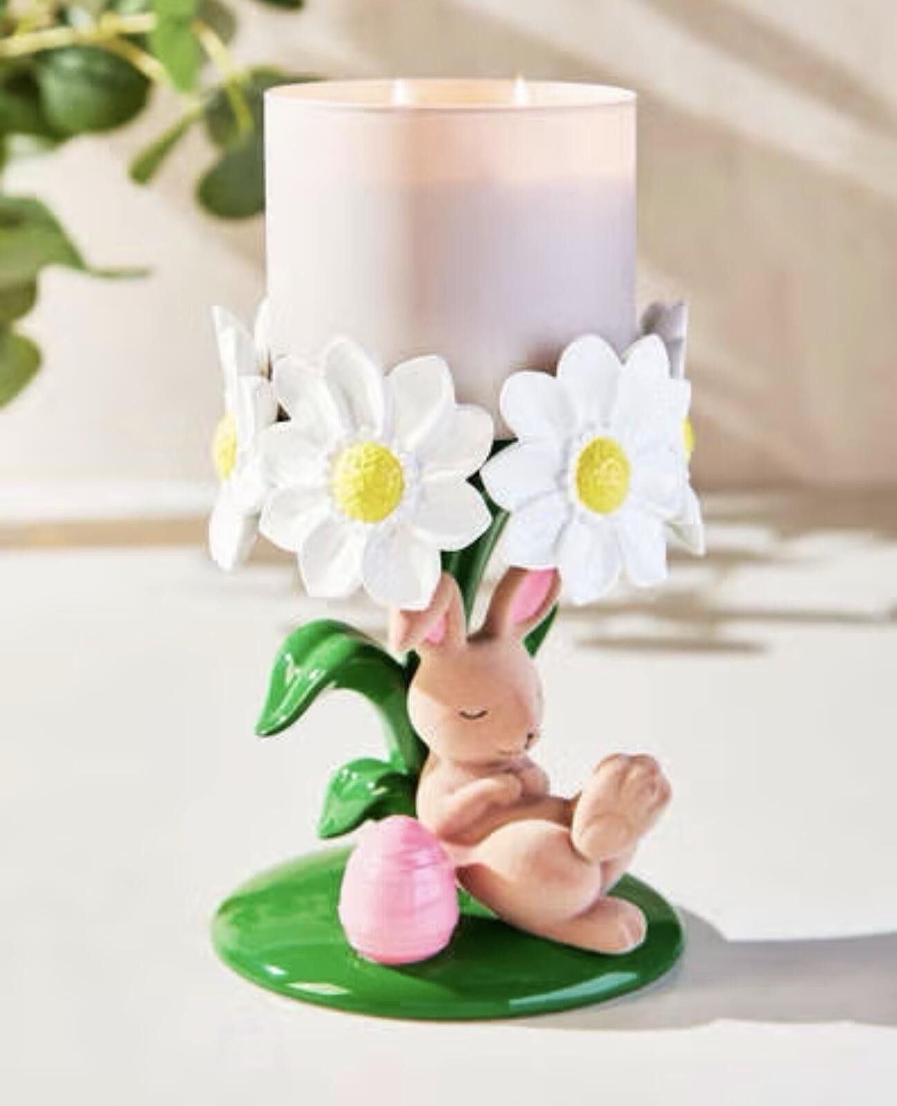 Springfield Bath & Body Works Candle Holder 3-Wick Spring Easter Bunny Size ONE SIZE - 1 Thumbnail