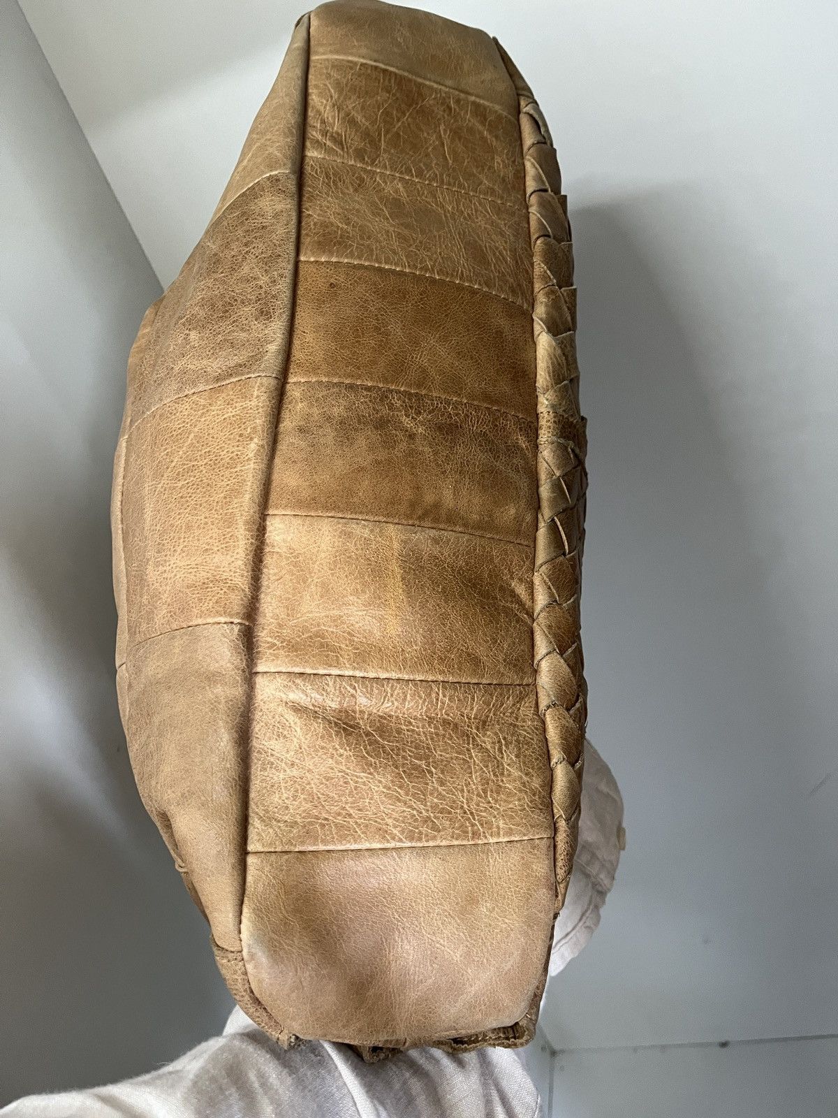 GOA GOA Natural Cowhide Woven Patchwork Bag Size ONE SIZE - 5 Thumbnail