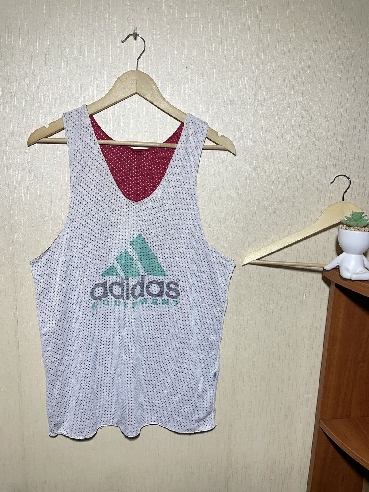 Adidas × Vintage Adidas Equipment vintage singlet t shirt 90s Size US M / EU 48-50 / 2 - 2 Thumbnail