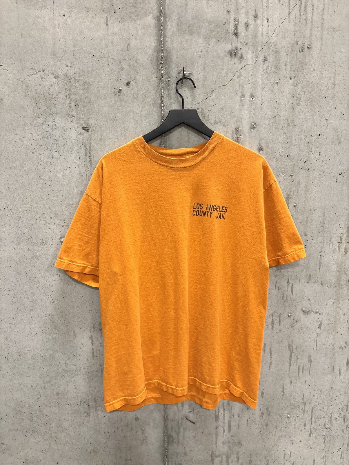 Vintage Vintage LA County Jail Shirt Faded Distressed Grunge Band Size US XL / EU 56 / 4 - 2 Thumbnail
