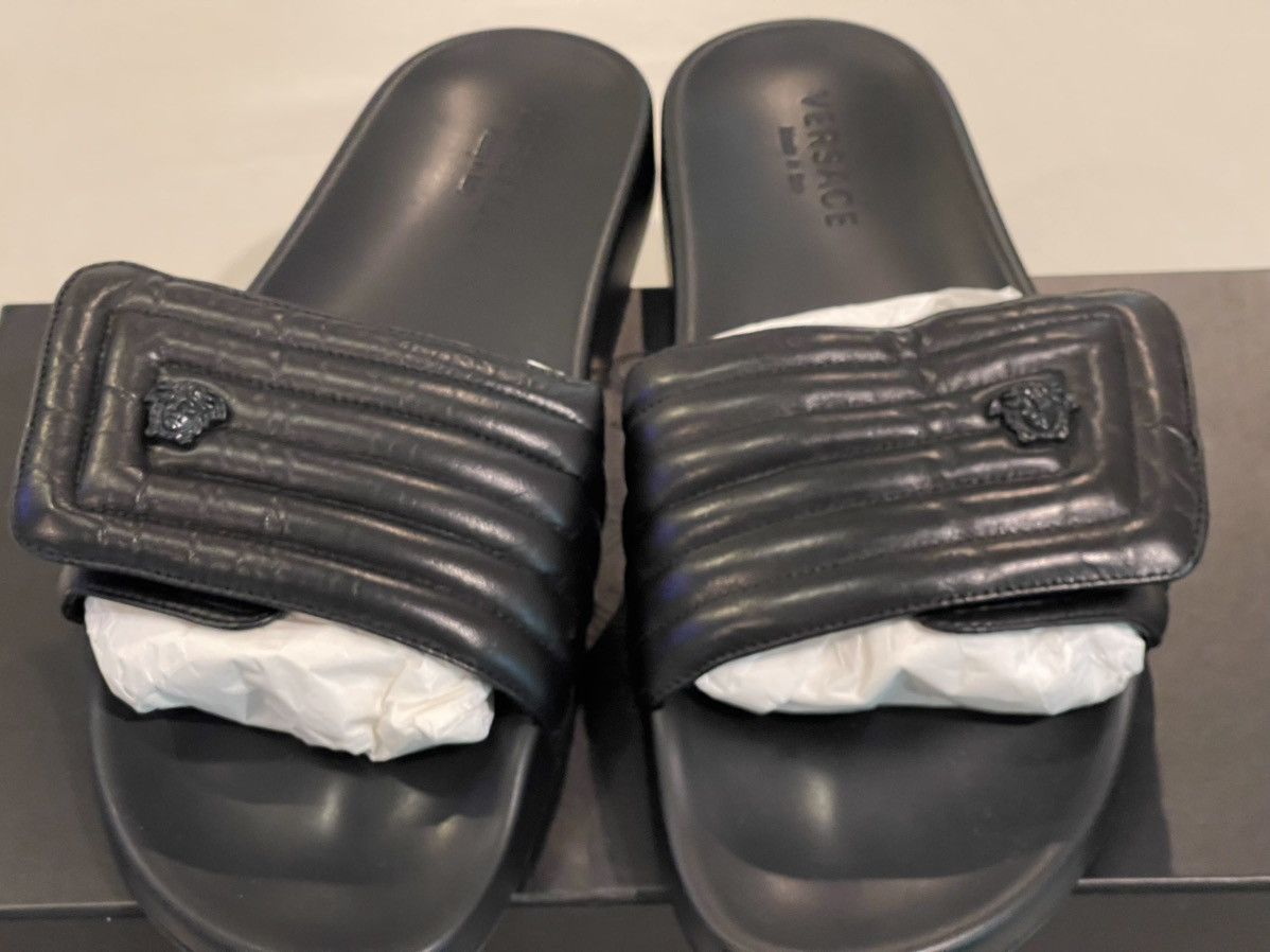 Versace Black Versace Slides, size 12 Size US 12 / EU 45 - 4 Thumbnail