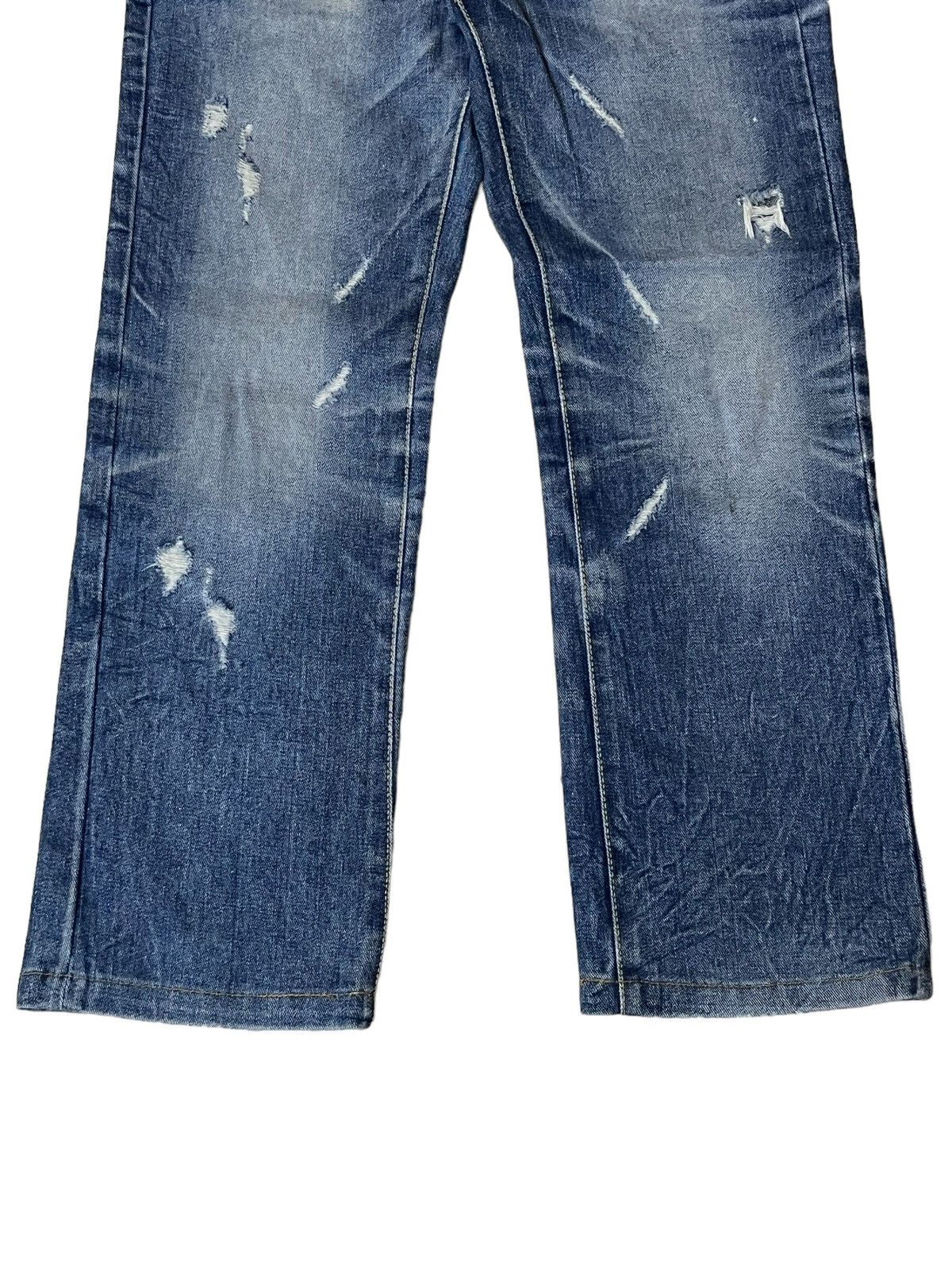 Japanese Brand SICK🔥JAPANESE BRAND OLD ARMY DISTRESSED STYLE DENIM/JEANS Size US 32 / EU 48 - 3 Thumbnail