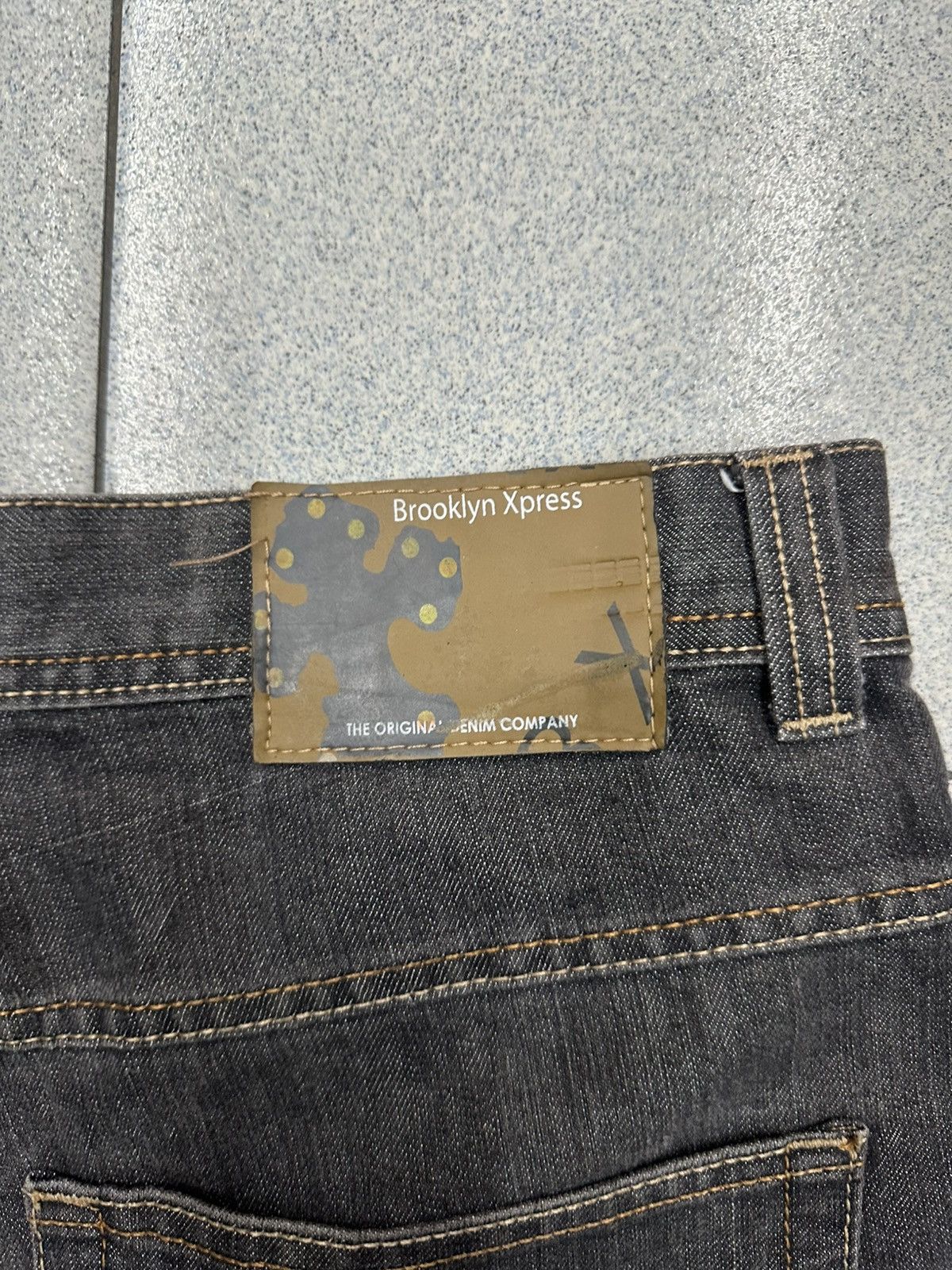 Japanese Brand VTG CROSS Like Chrome Hearts Brooklyn Express Denim Pants Size US 36 / EU 52 - 6 Thumbnail