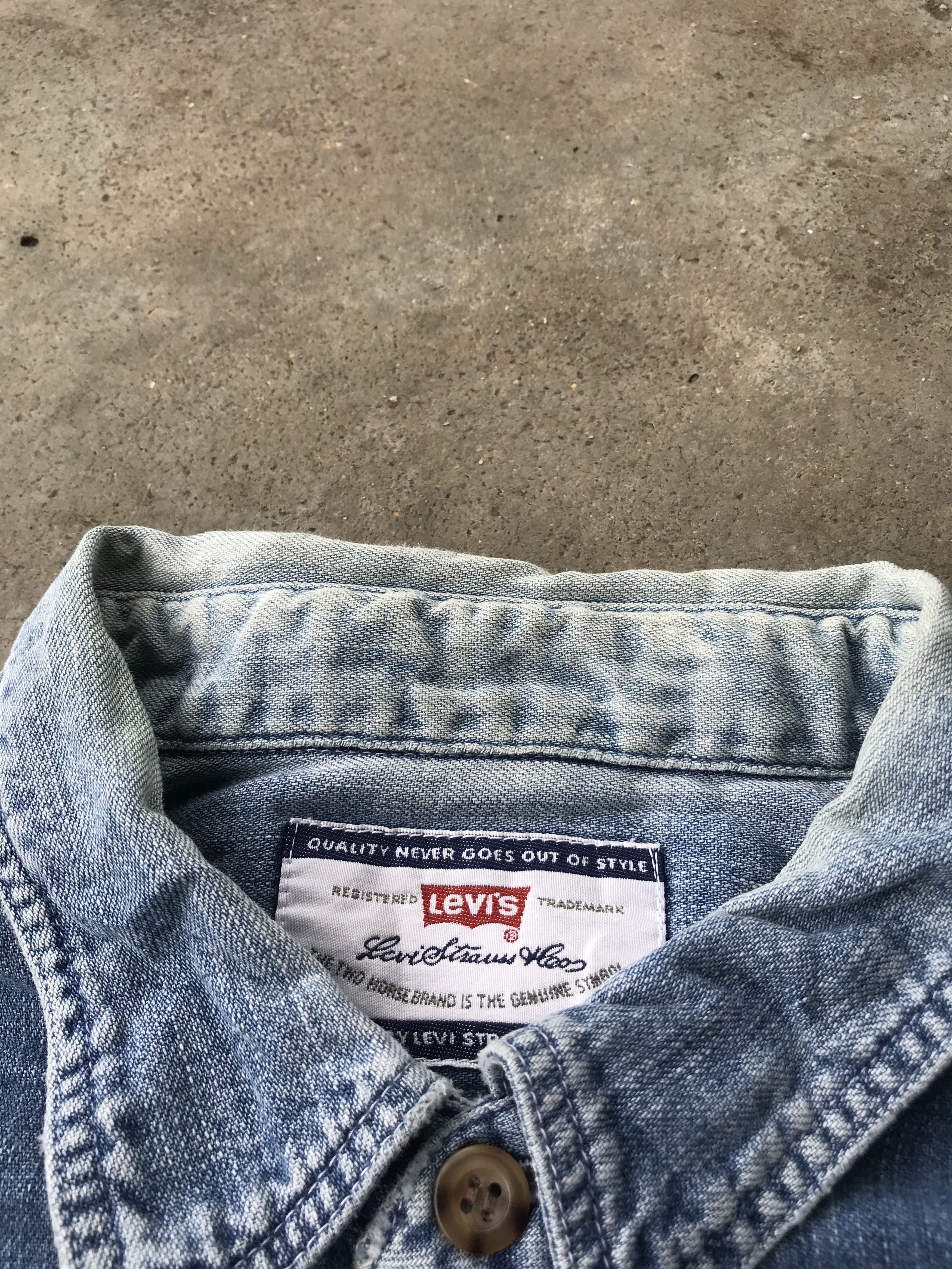 Levi's Vintage Levis orangetag denim shirts Size US L / EU 52-54 / 3 - 4 Thumbnail
