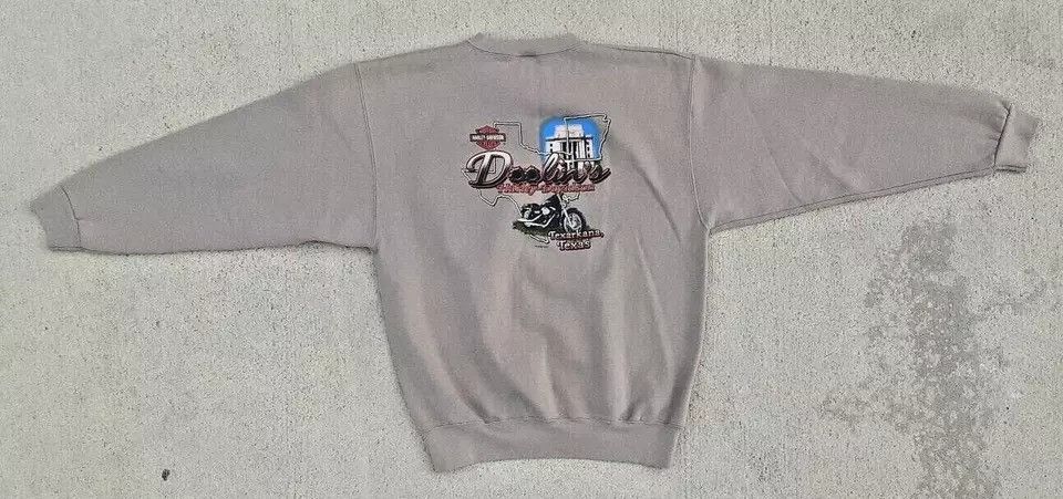 Harley Davidson Vintage Y2K 2000s Harley Davidson Sweatshirt USA Pocket Size US L / EU 52-54 / 3 - 6 Thumbnail