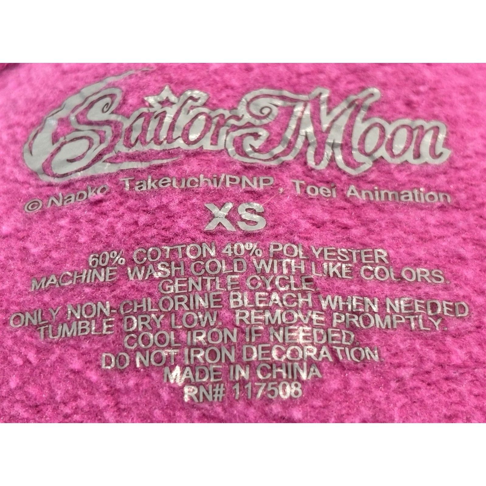 Pinko Sailor Moon Zip Up Hoodie Women XS Pink Graphic Anime 90s Nostalgia Kawaii Y2K Size XS / US 0-2 / IT 36-38 - 8 Thumbnail