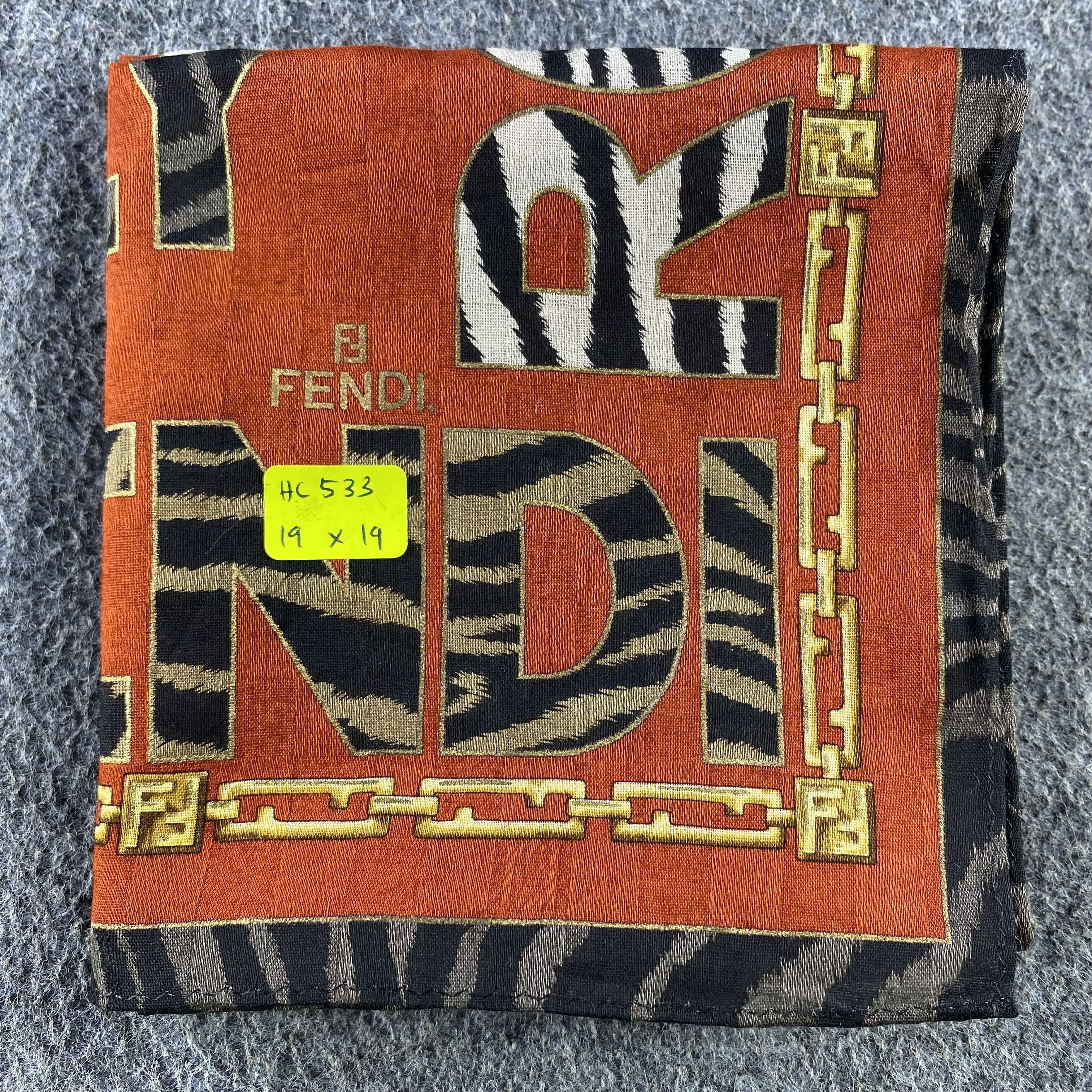 Vintage Fendi Handkerchief/Neckerchief/Bandana HC533 Size ONE SIZE - 5 Thumbnail