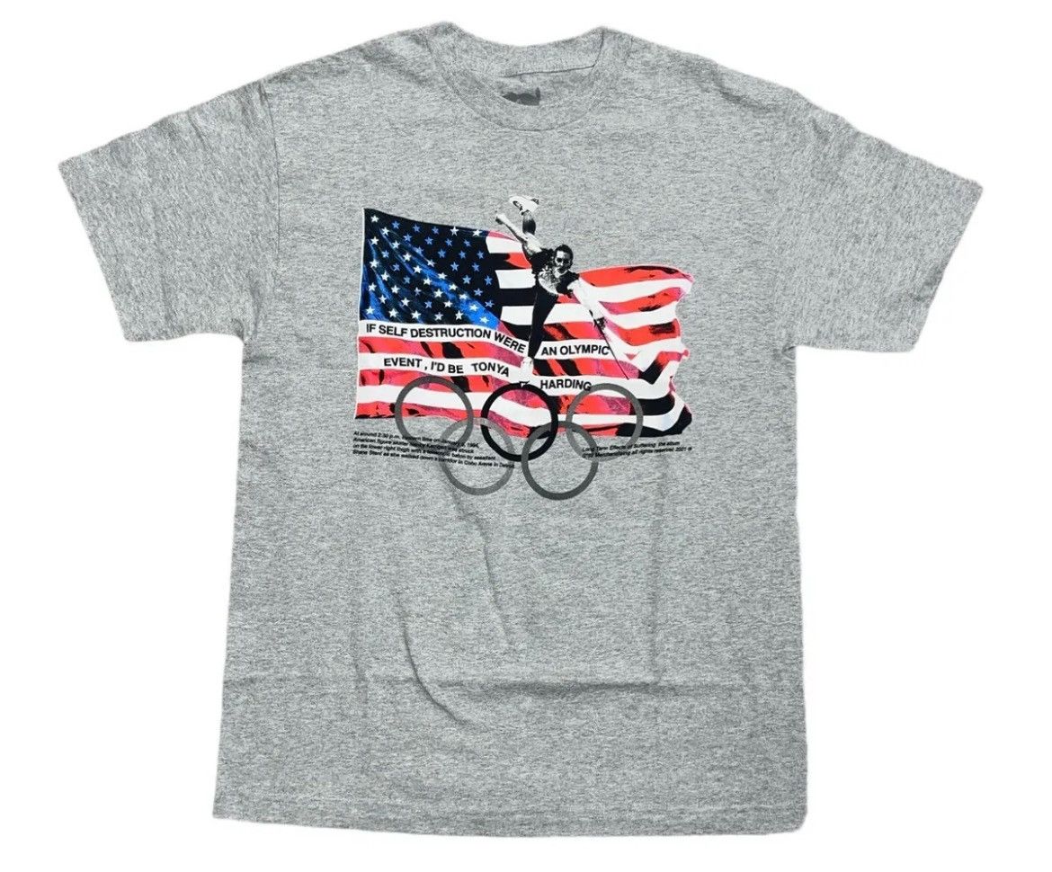 image of G59 Records G59 Tonya Harding Suicideboys Tee in Grey, Men's (Size Medium)