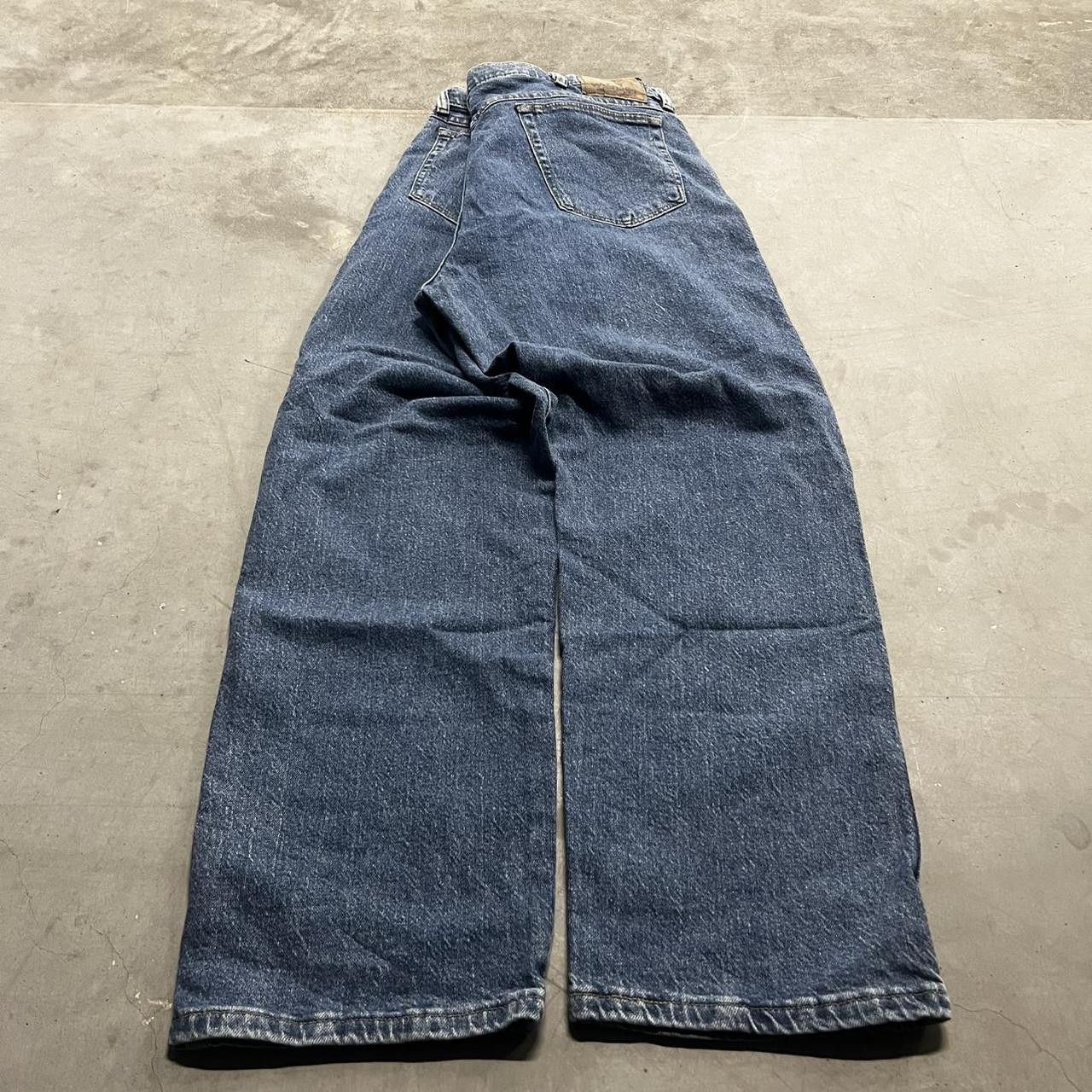 Japanese Brand × Vintage Vintage Y2K Workwear Style Medium Wash Denim Jeans! Size US 38 / EU 54 - 6 Thumbnail