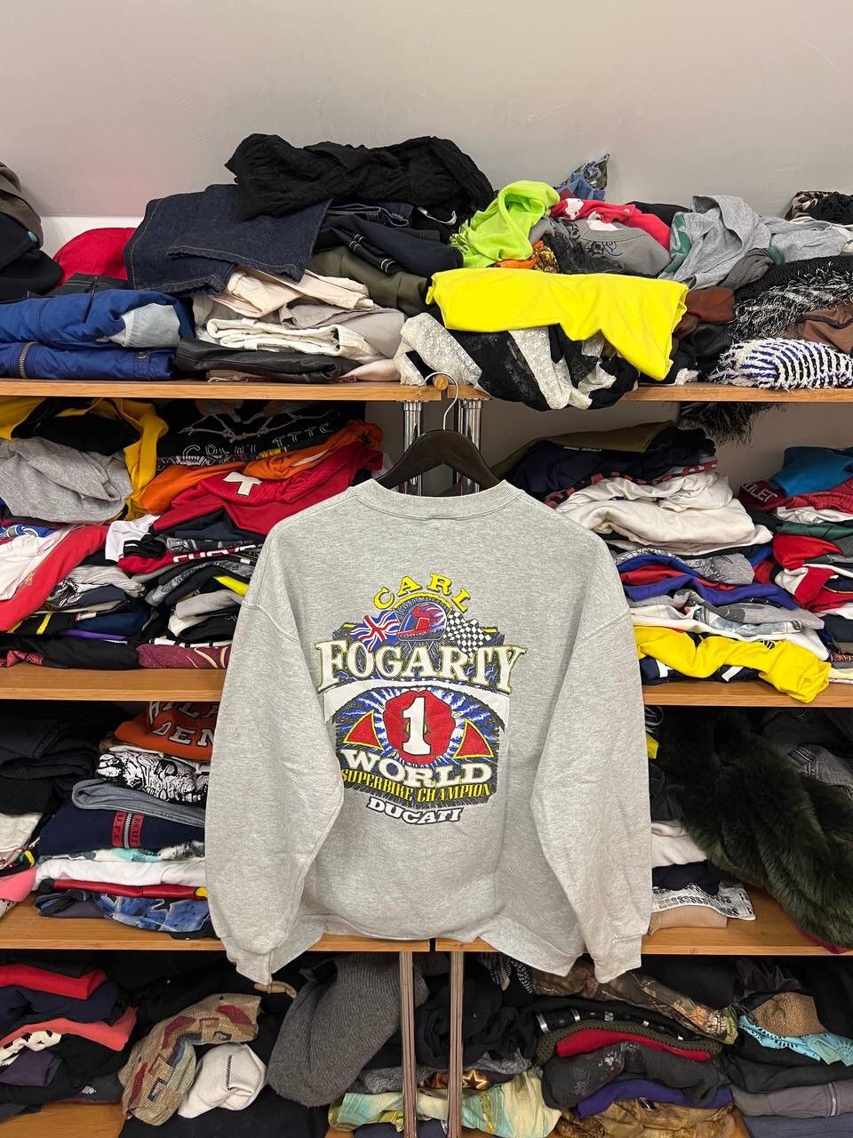Vintage Vintage Carl Fogarty 916 sweatshirt Size US XL / EU 56 / 4 - 2 Thumbnail