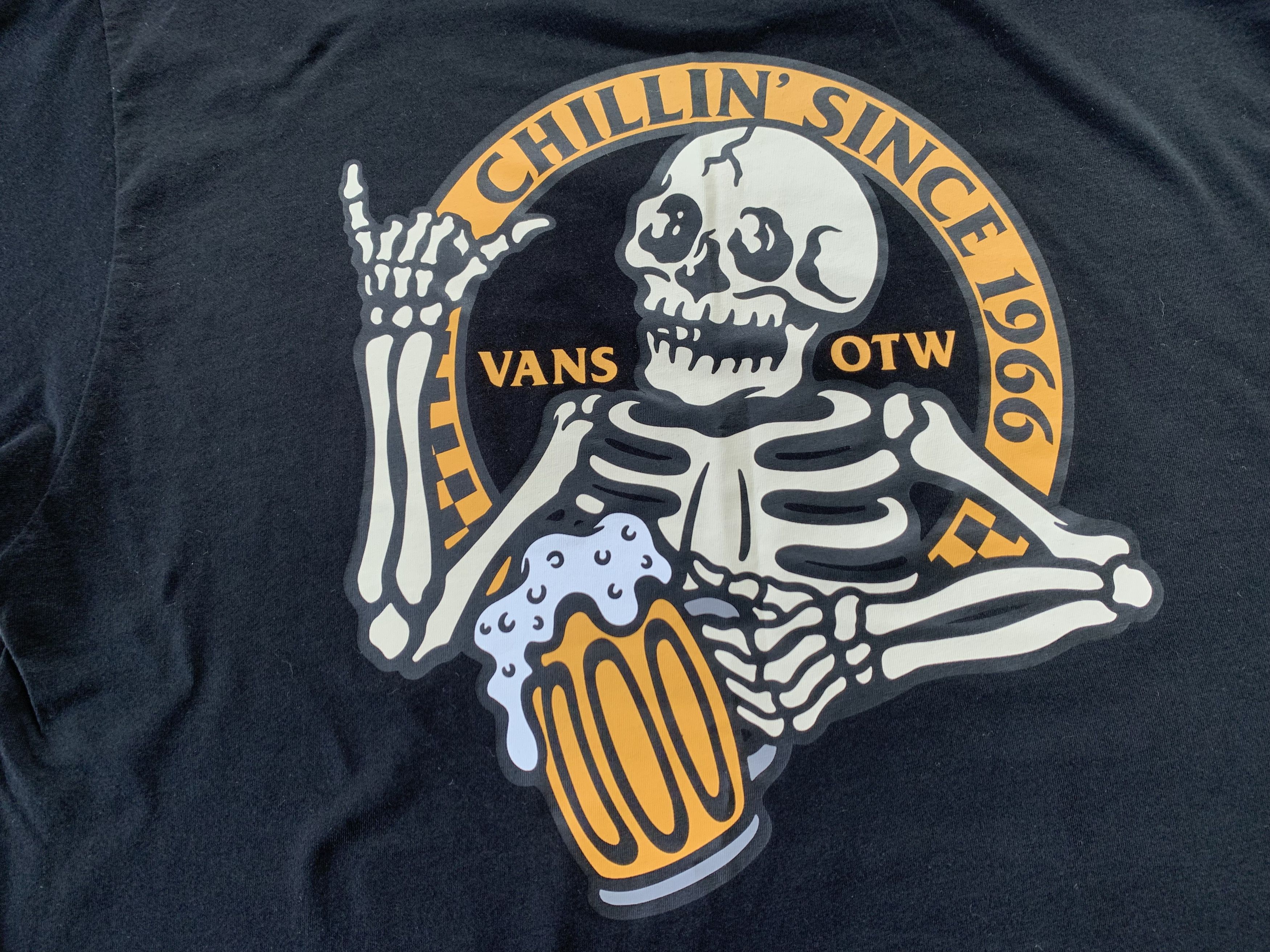 Vans × Vintage Vans Skull Printed T-Shirt Size US L / EU 52-54 / 3 - 4 Thumbnail