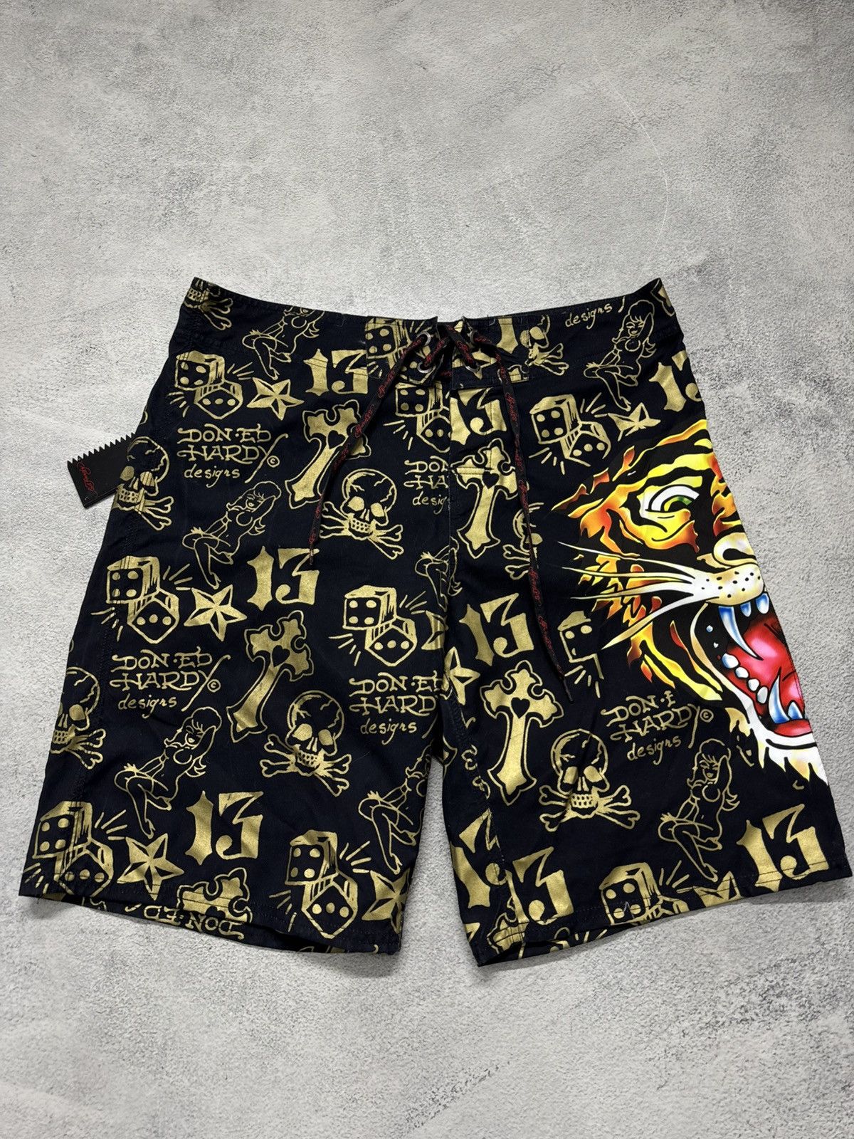 Ed Hardy Vintage Y2k Ed Hardy Tiger Shorts 00’s Size US 36 / EU 52 - 4 Thumbnail