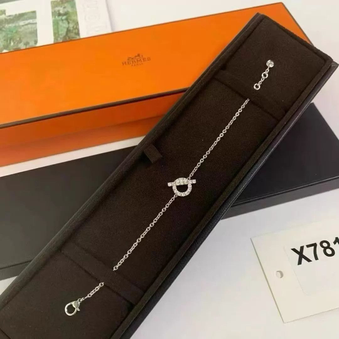 Hermes Hermès Finesse Q Pave Diamond Bracelet 16.5cm NM Box Size ONE SIZE - 6 Thumbnail