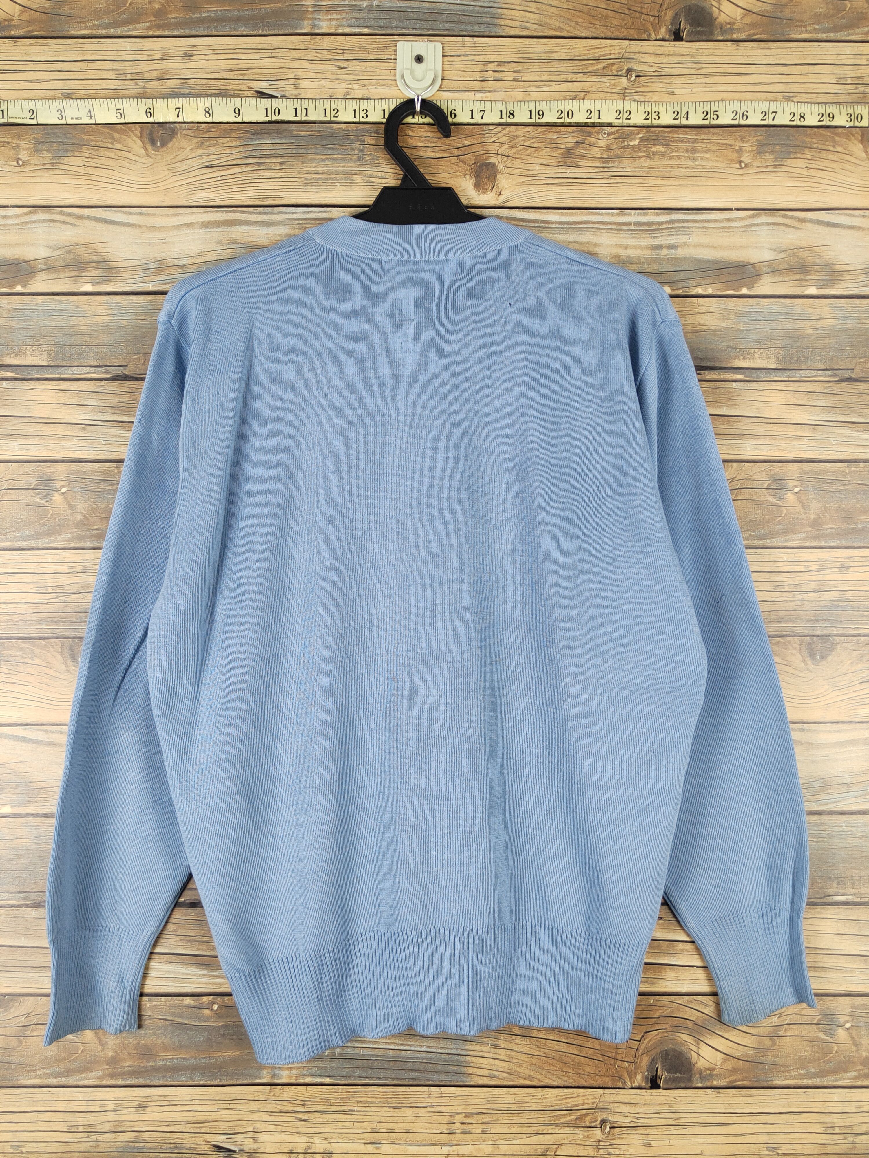 Homespun Knitwear Nagai Leben Blue Knitwear Cardigan vintage #W2016 Size US L / EU 52-54 / 3 - 7 Thumbnail