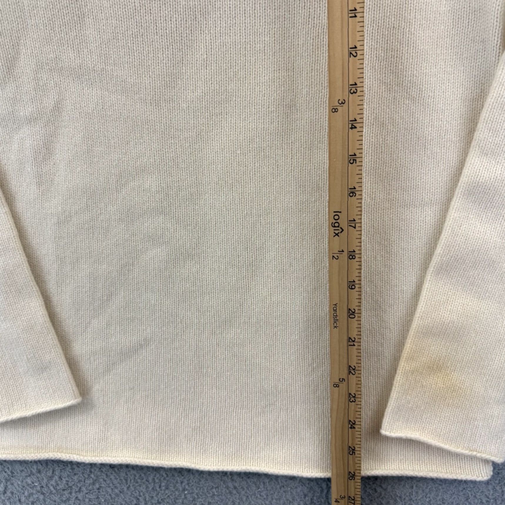 Banana Republic Banana Republic Sweater Womens Medium Ivory Lambswool Cashmere Turtleneck Preppy Pullover Raglan Sleeve Solid Knit Wool/Cashmere Logo Vintage: No Size M / US 6-8 / IT 42-44 - 8 Thumbnail