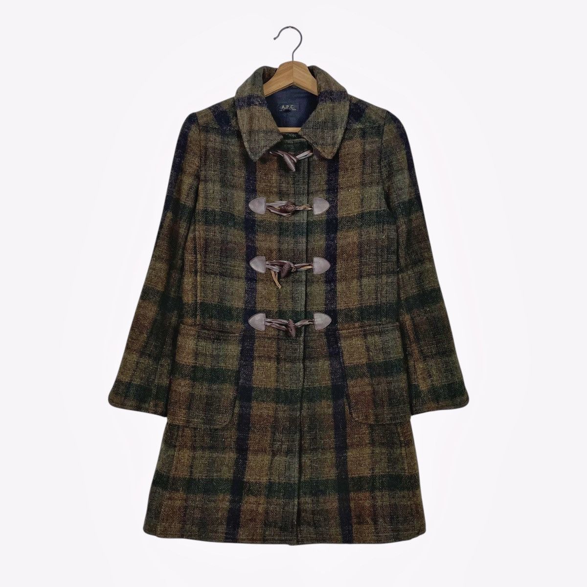 A.P.C. Vintage APC Tartan Duffle Coat Size XS / US 0-2 / IT 36-38 - 1 Thumbnail